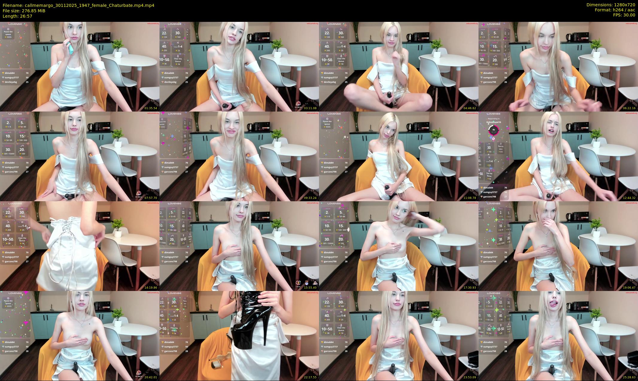 callmemargo — 27 minute Chaturbate female cam show recording, 720p, Nov 30, 2025