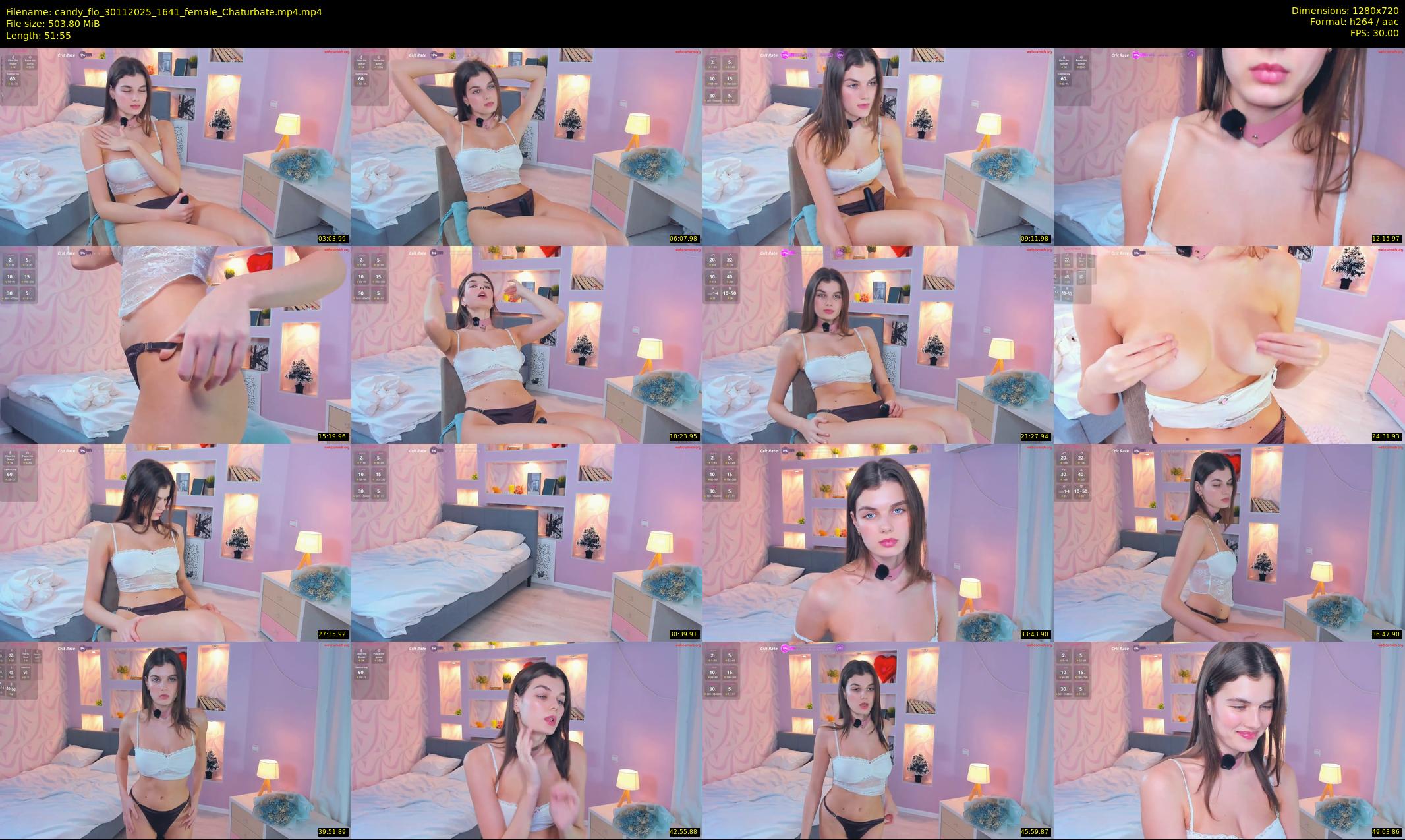 candy_flo — 52 minute Chaturbate female cam show recording, 720p, Nov 30, 2025
