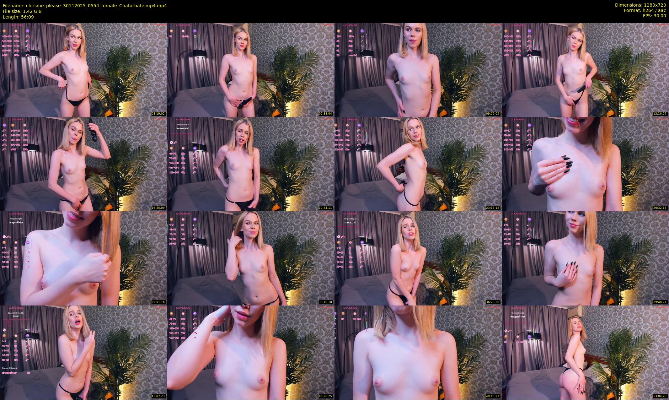 chrisme_please — 57 minute Chaturbate female cam show recording, 720p, Nov 30, 2025