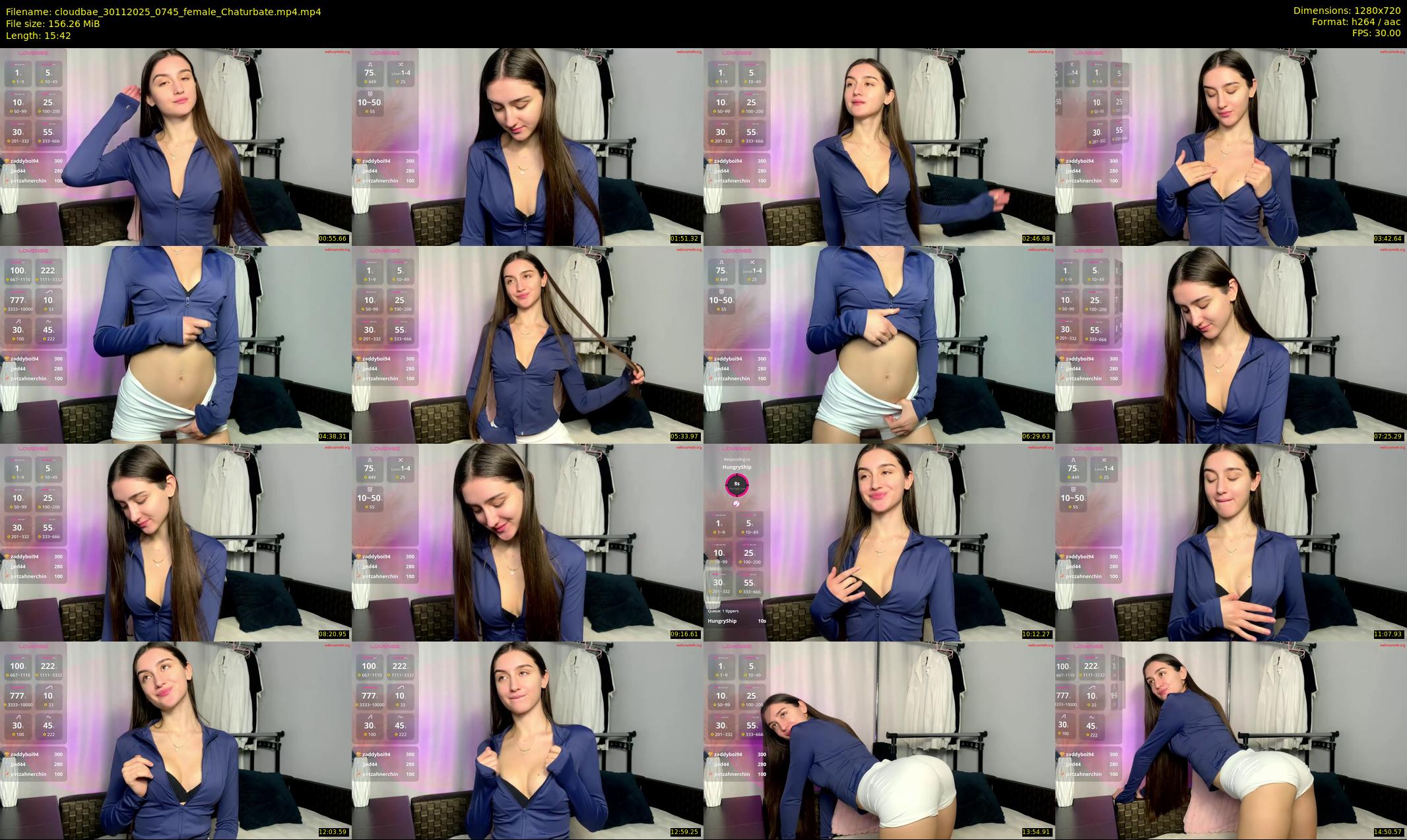 cloudbae — 16 minute Chaturbate female cam show recording, 720p, Nov 30, 2025