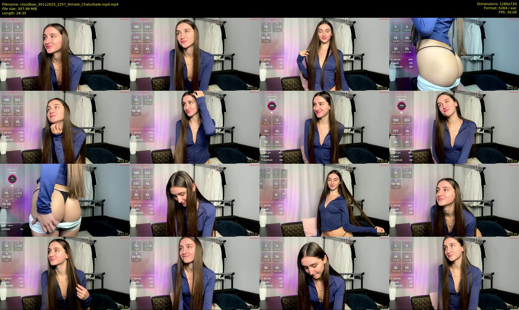 cloudbae — 29 minute Chaturbate female cam show recording, 720p, Nov 30, 2025