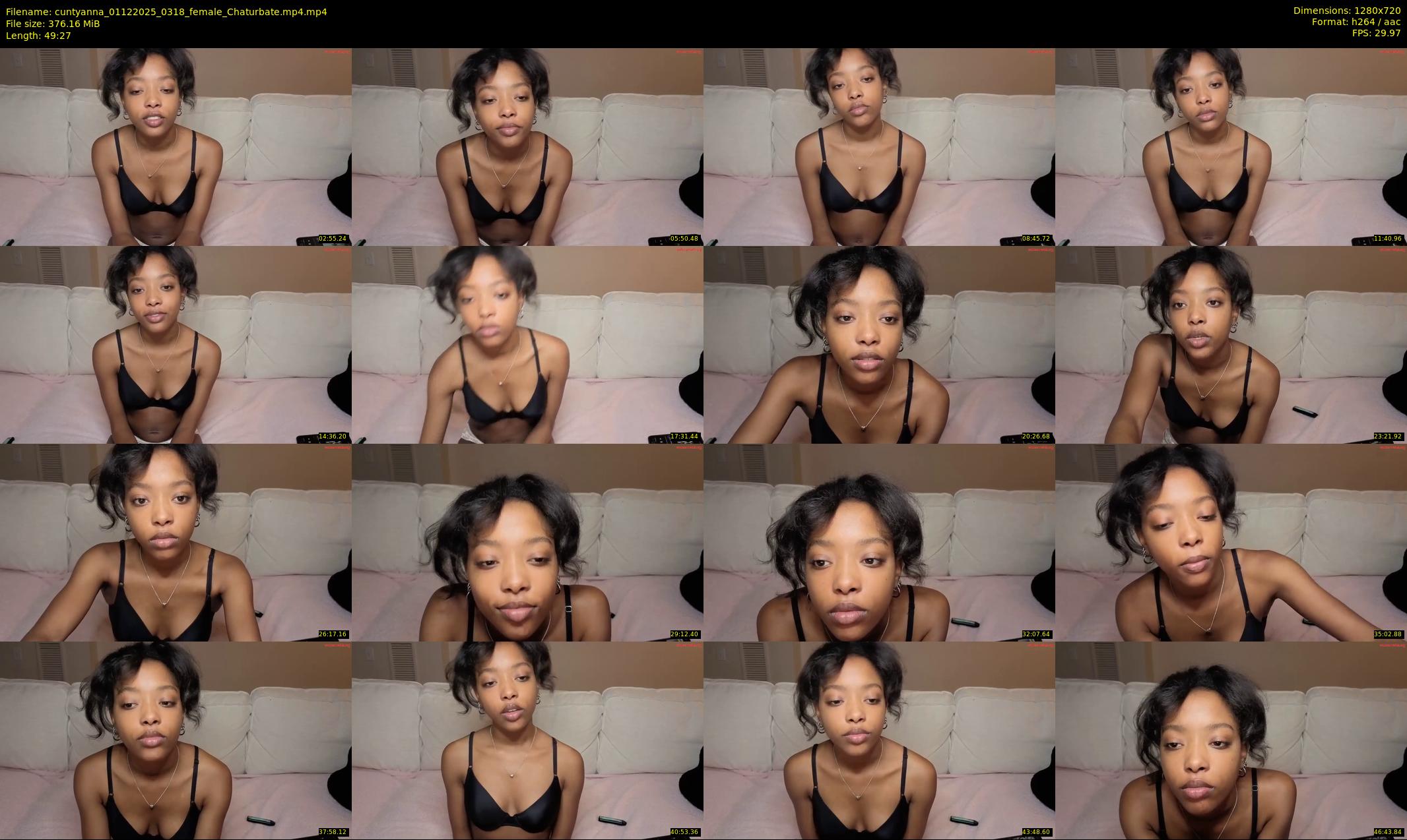 cuntyanna — 50 minute Chaturbate female cam show recording, 720p, Dec 1, 2025