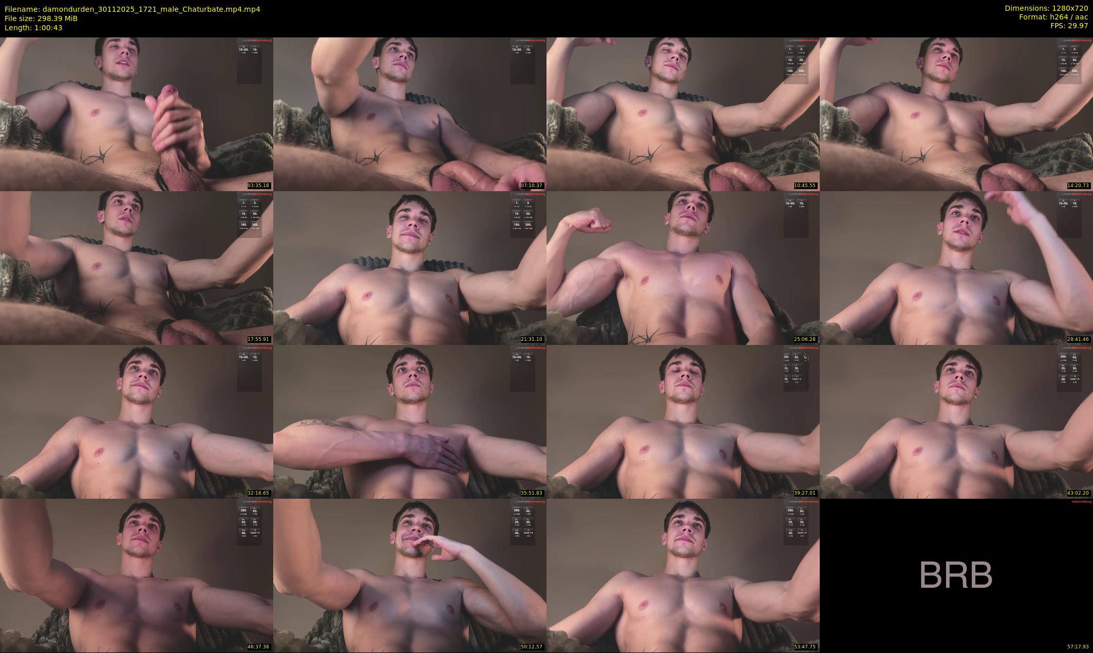damondurden — 61 minute Chaturbate male cam show recording, 720p, Nov 30, 2025