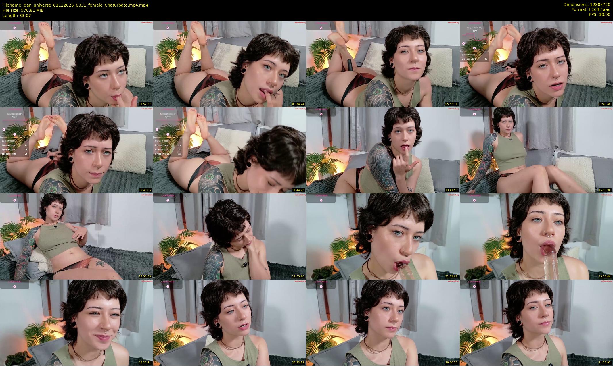 dan_universe — 34 minute Chaturbate female cam show recording, 720p, Dec 1, 2025