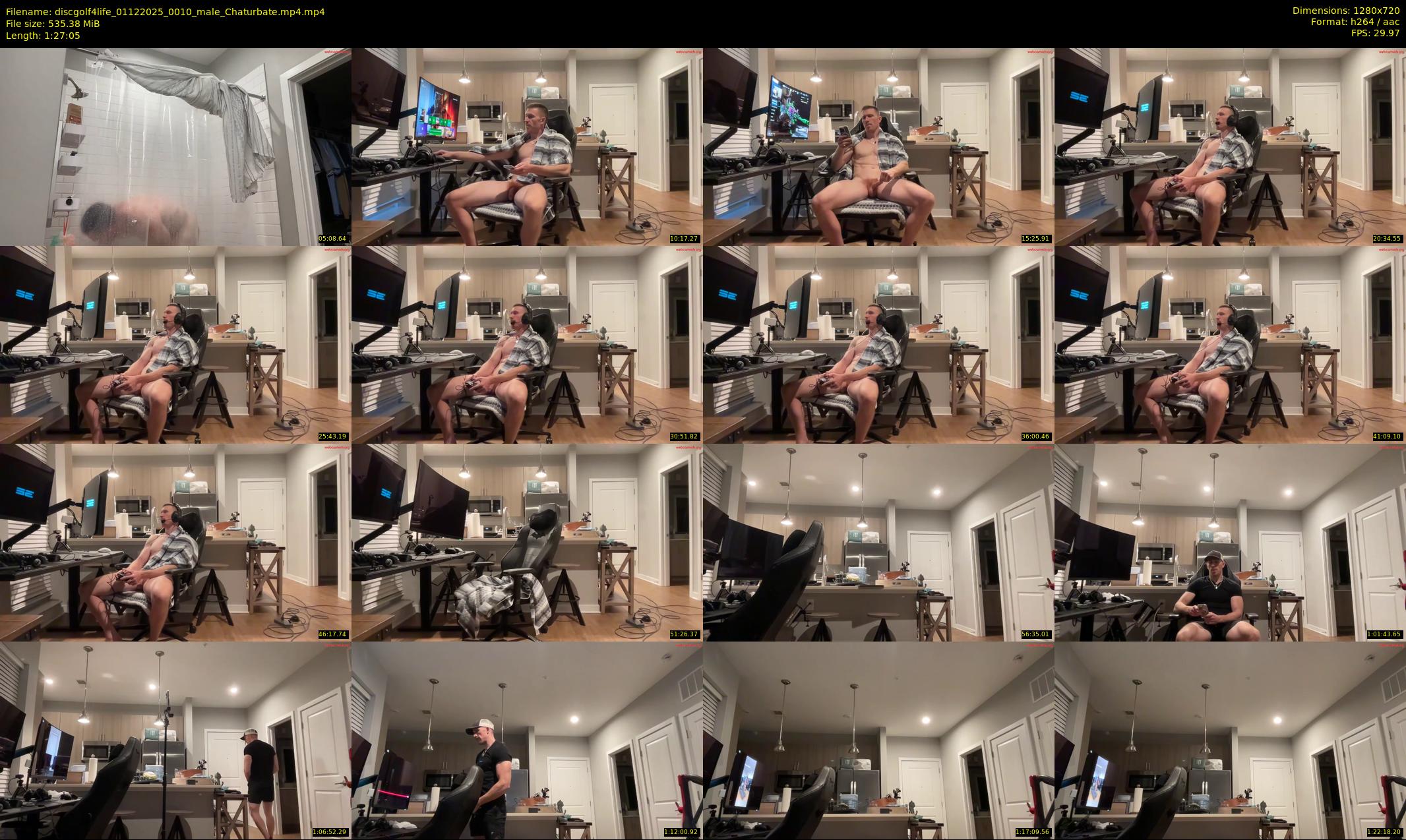 discgolf4life — 88 minute Chaturbate male cam show recording, 720p, Dec 1, 2025