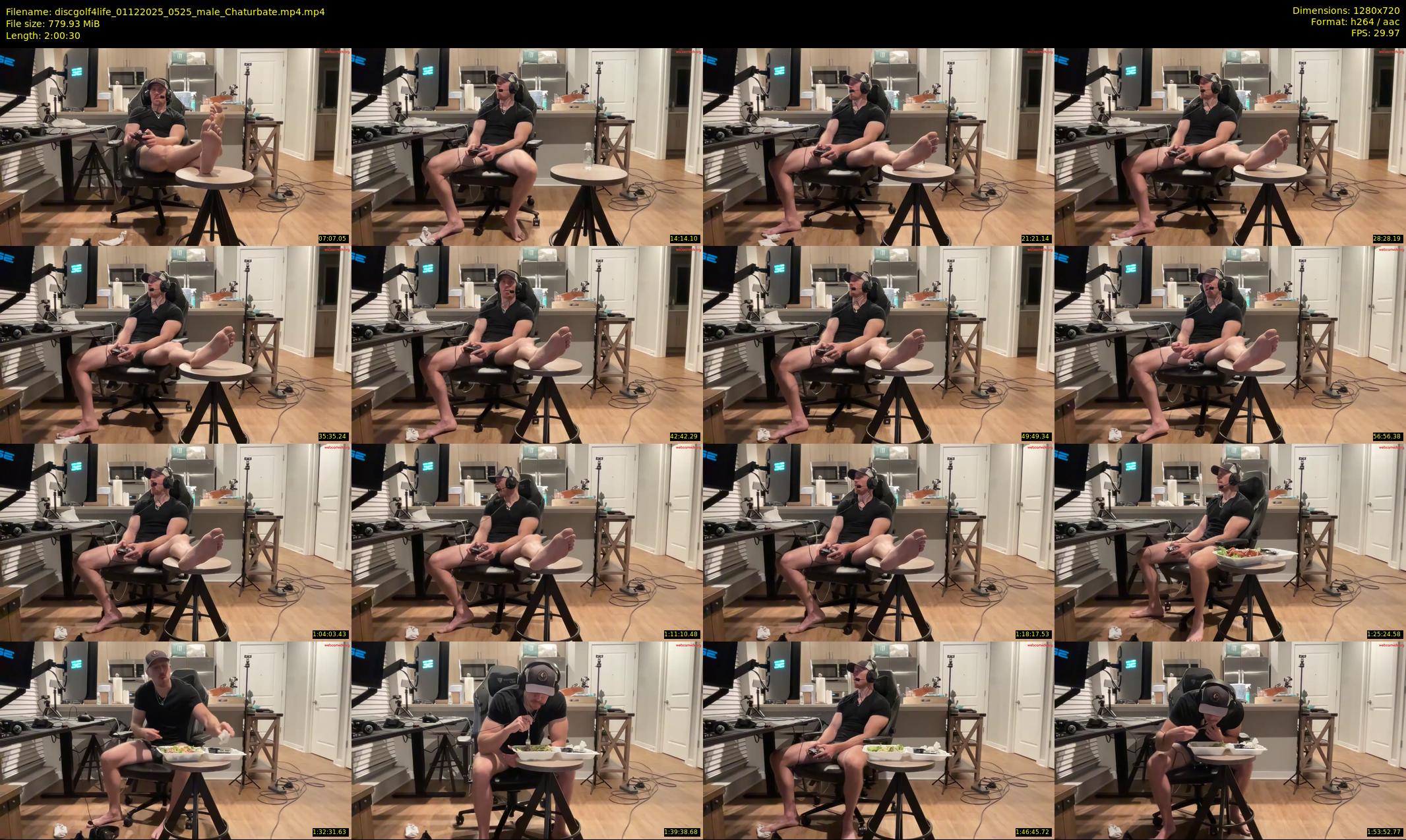 discgolf4life — 121 minute Chaturbate male cam show recording, 720p, Dec 1, 2025