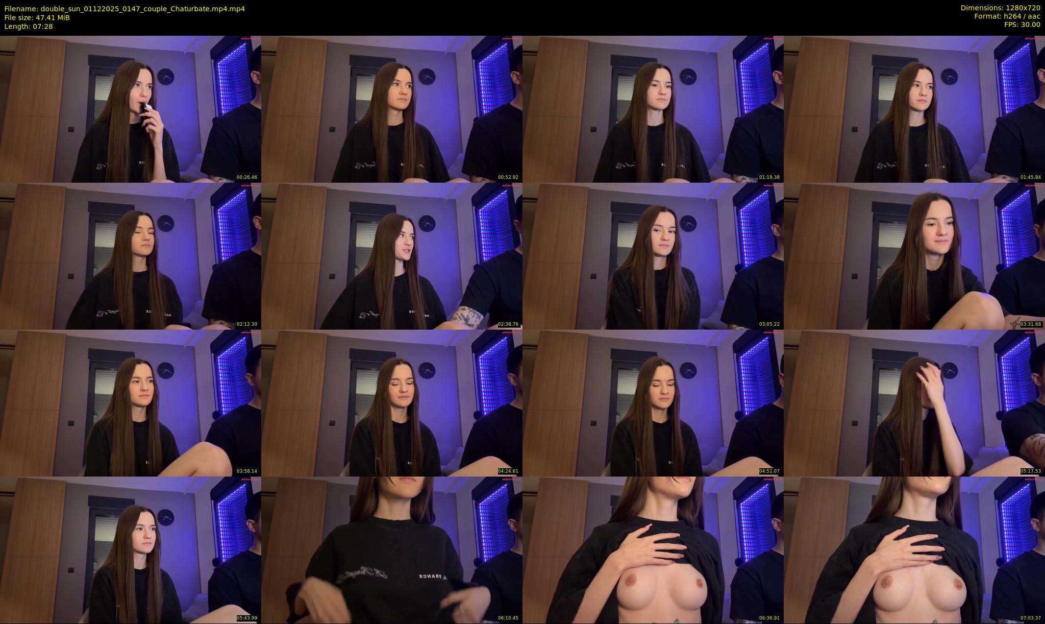 double_sun — 8 minute Chaturbate couple cam show recording, 720p, Dec 1, 2025