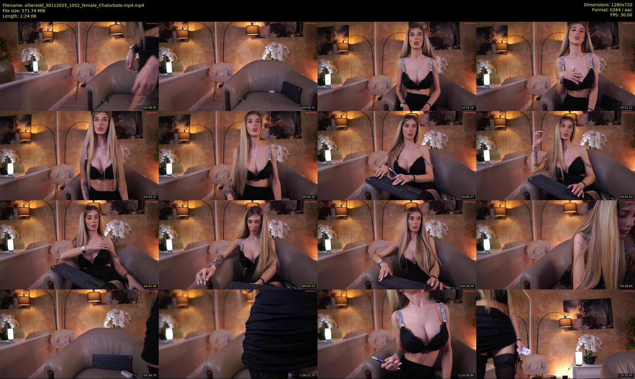 ellieredd — 85 minute Chaturbate female cam show recording, 720p, Nov 30, 2025