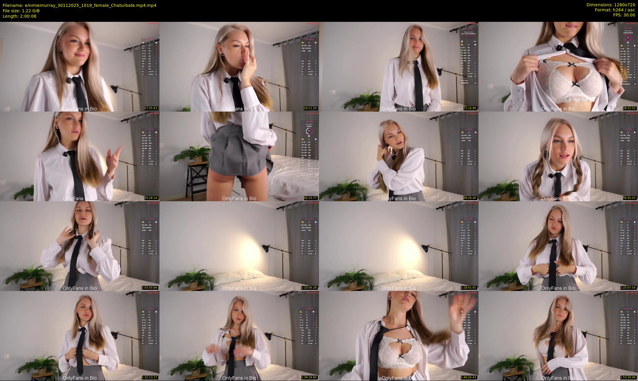 emmiemurray — 121 minute Chaturbate female cam show recording, 720p, Nov 30, 2025