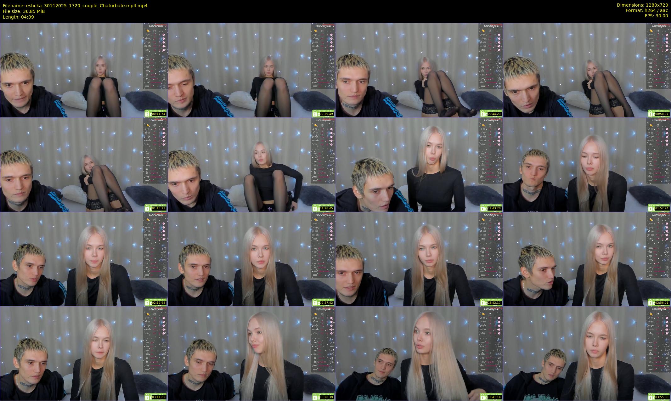 eshcka — 5 minute Chaturbate couple cam show recording, 720p, Nov 30, 2025