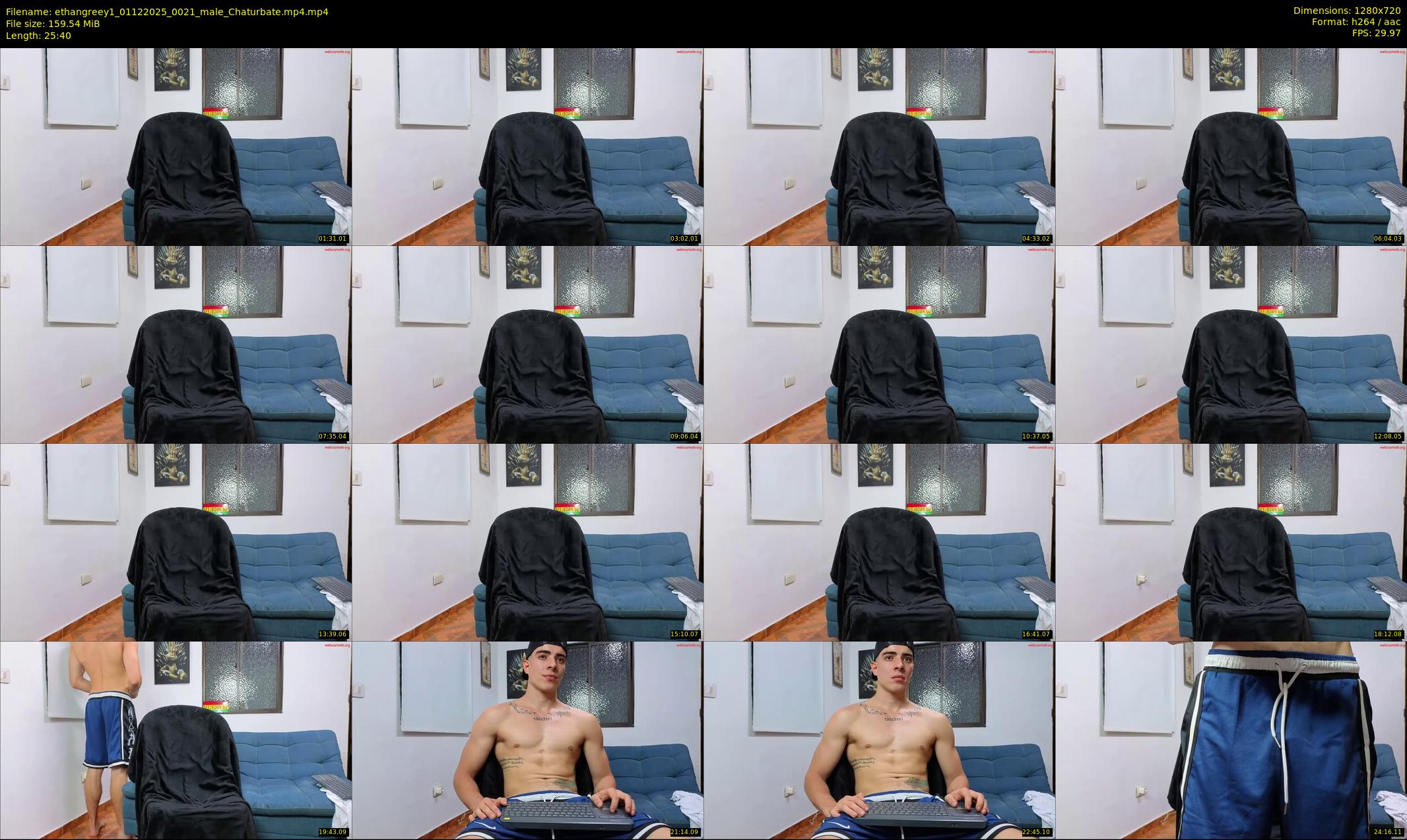 ethangreey1 — 26 minute Chaturbate male cam show recording, 720p, Dec 1, 2025