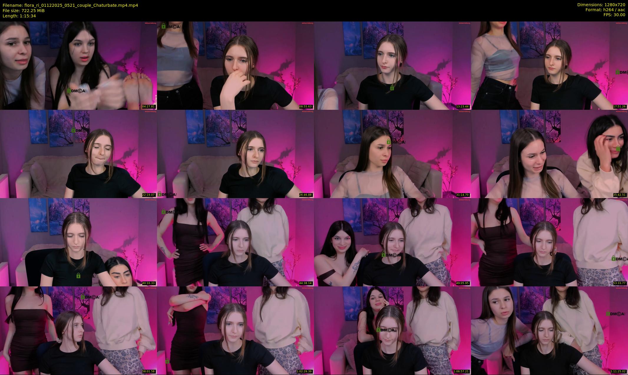 flora_ri — 76 minute Chaturbate female cam show recording, 720p, Dec 1, 2025