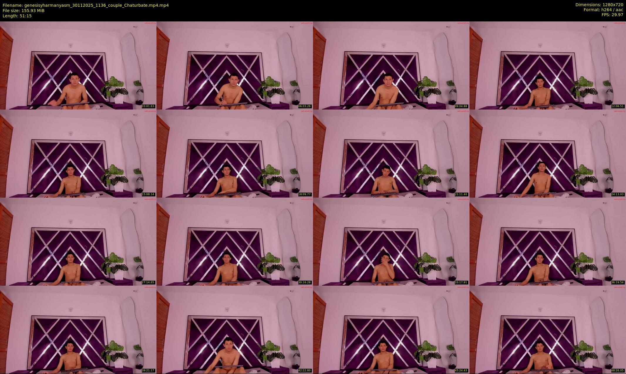 genesisyharmanyasm — 52 minute Chaturbate couple cam show recording, 720p, Nov 30, 2025