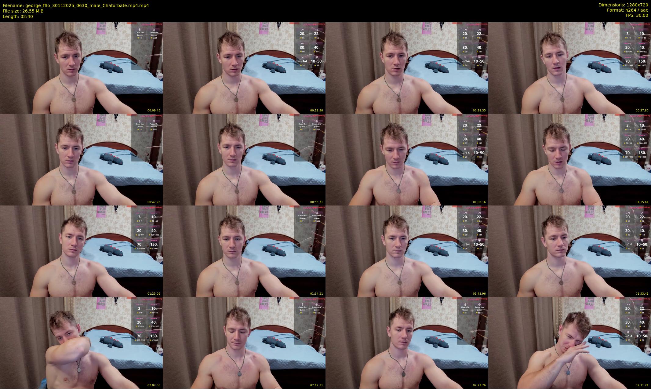 george_fflo — 3 minute Chaturbate male cam show recording, 720p, Nov 30, 2025