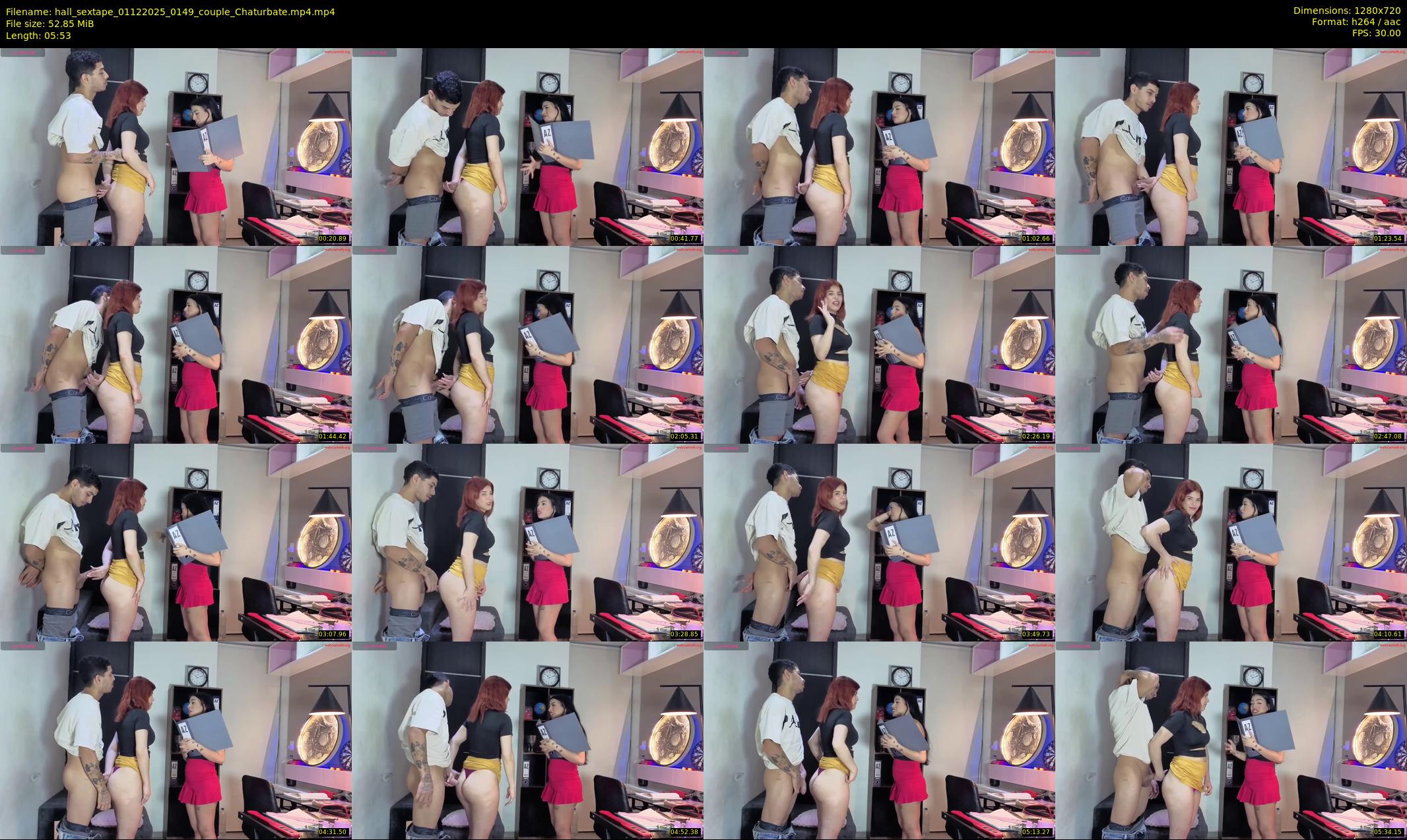 hall_sextape — 6 minute Chaturbate couple cam show recording, 720p, Dec 1, 2025
