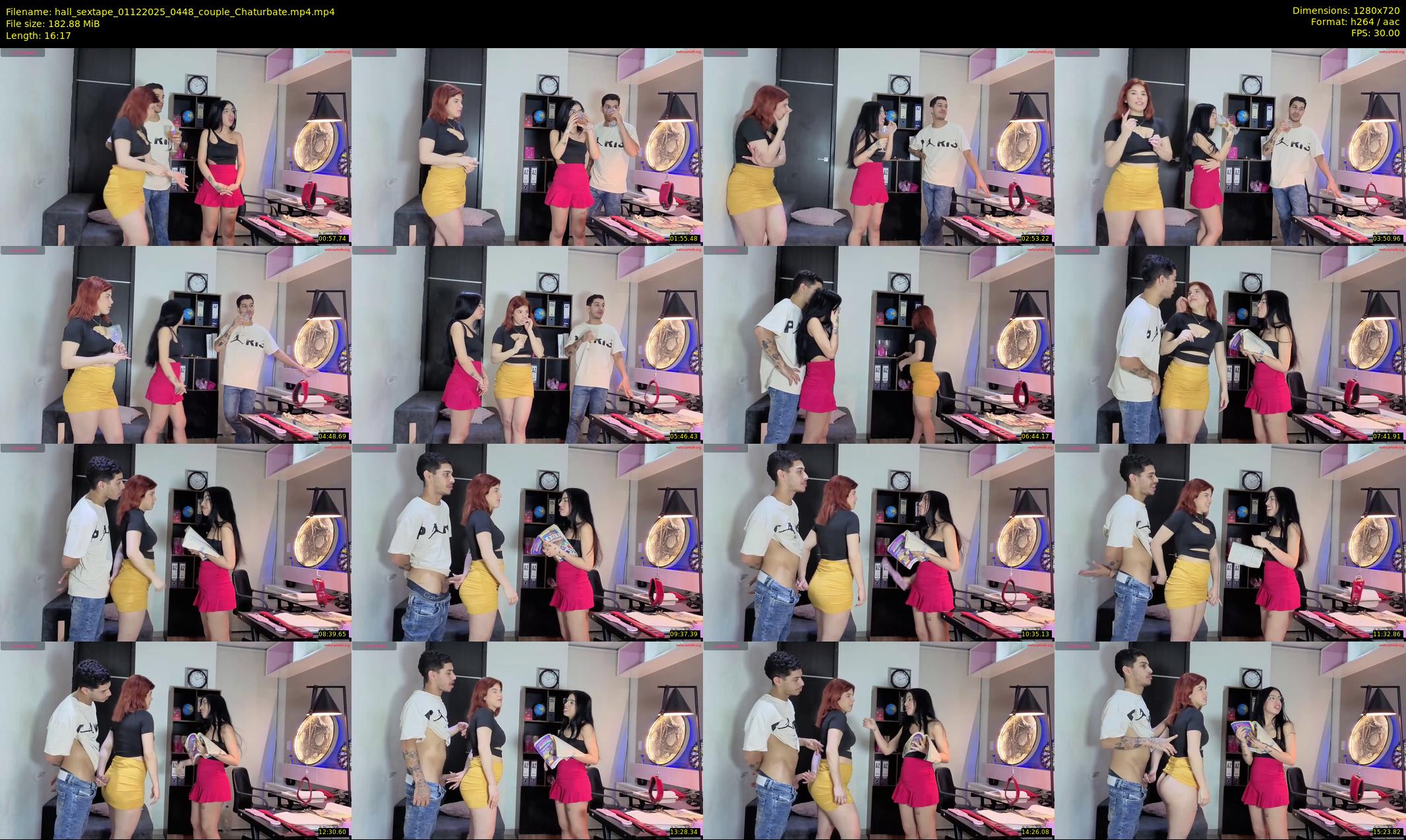 hall_sextape — 17 minute Chaturbate couple cam show recording, 720p, Dec 1, 2025