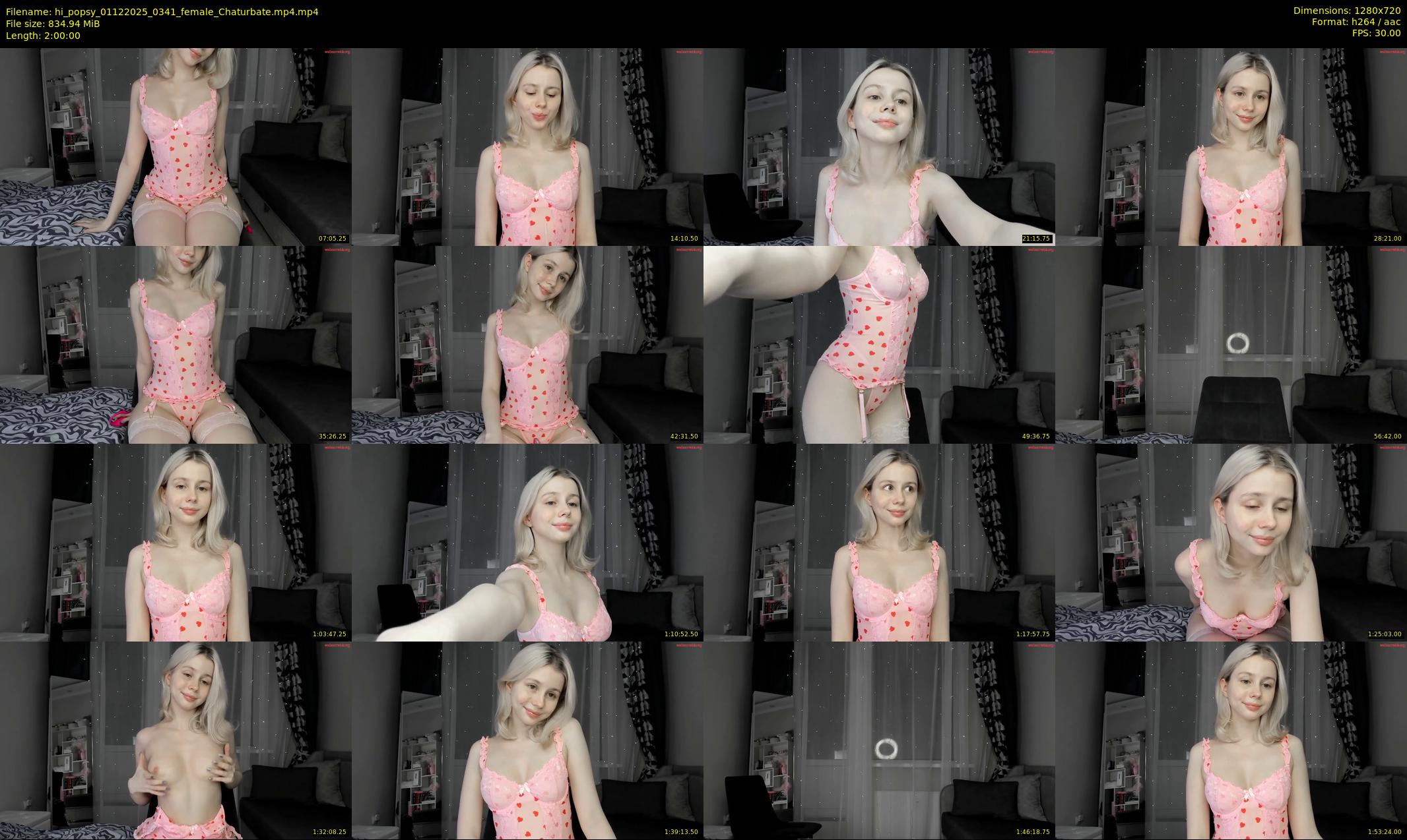 hi_popsy — 120 minute Chaturbate female cam show recording, 720p, Dec 1, 2025