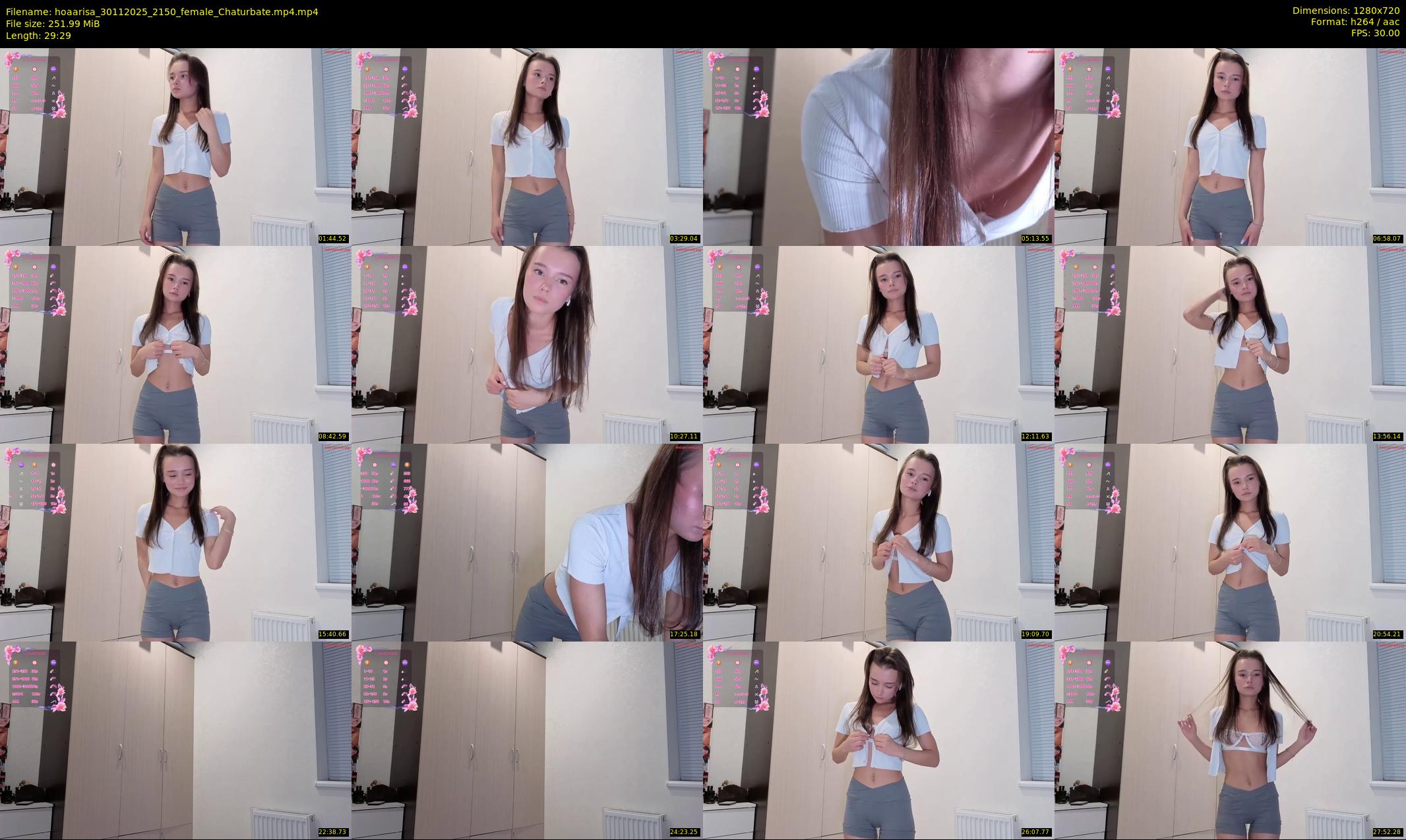hoaarisa — 30 minute Chaturbate female cam show recording, 720p, Nov 30, 2025