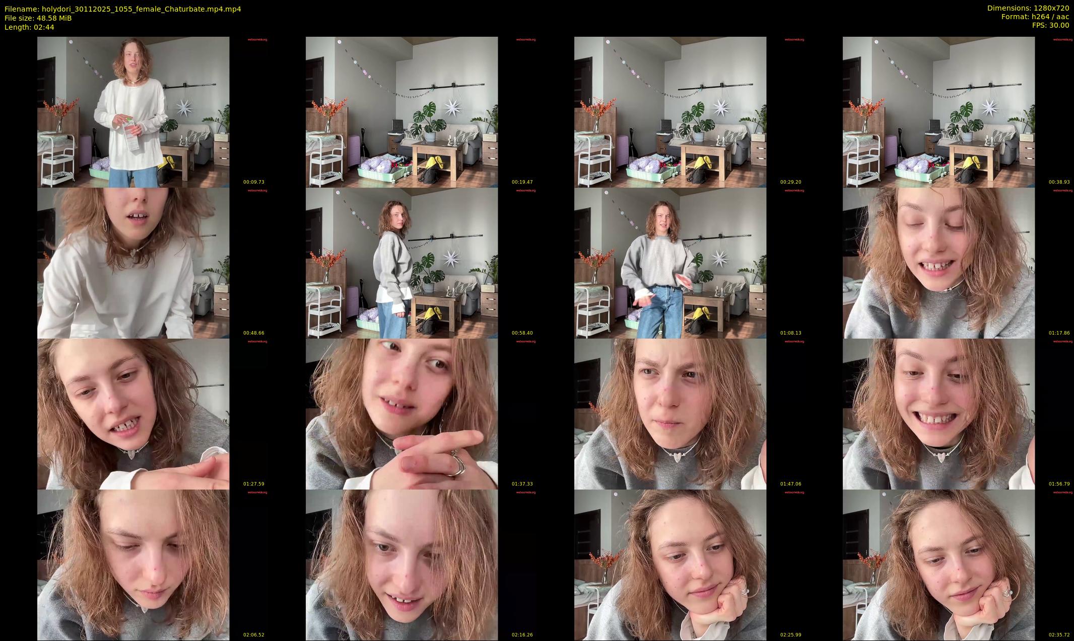 holydori — 3 minute Chaturbate female cam show recording, 720p, Nov 30, 2025