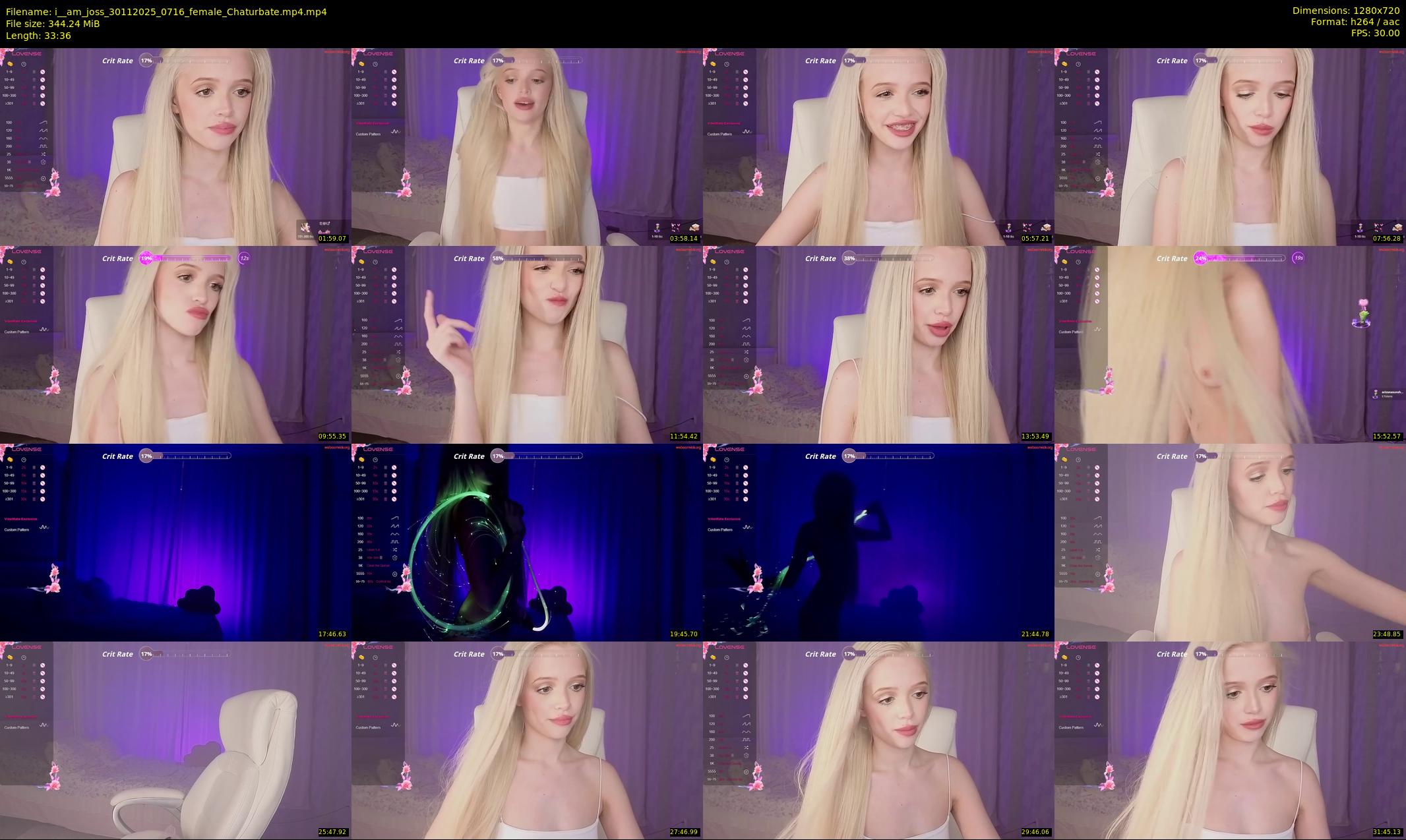 i__am_joss — 34 minute Chaturbate female cam show recording, 720p, Nov 30, 2025
