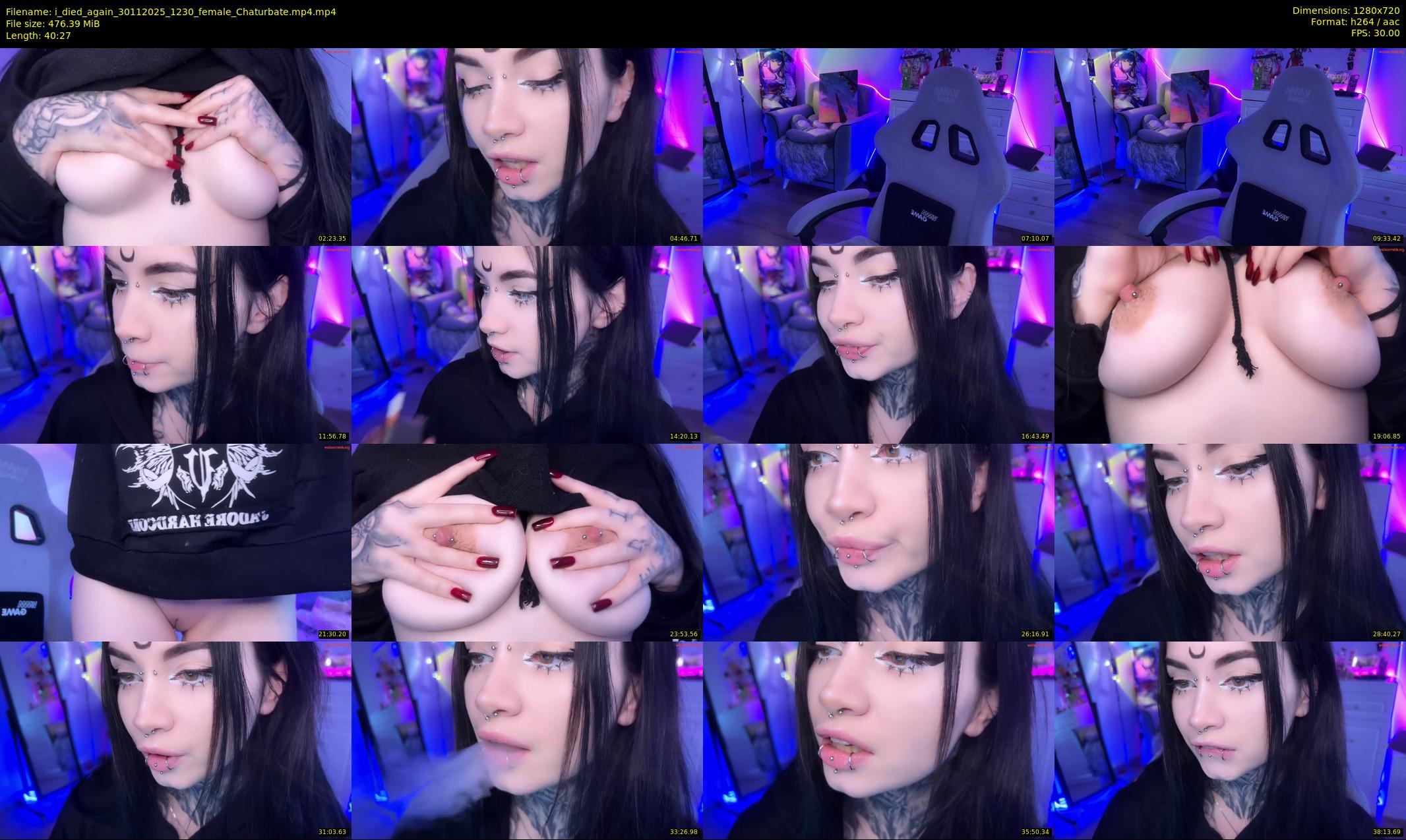 i_died_again — 41 minute Chaturbate female cam show recording, 720p, Nov 30, 2025