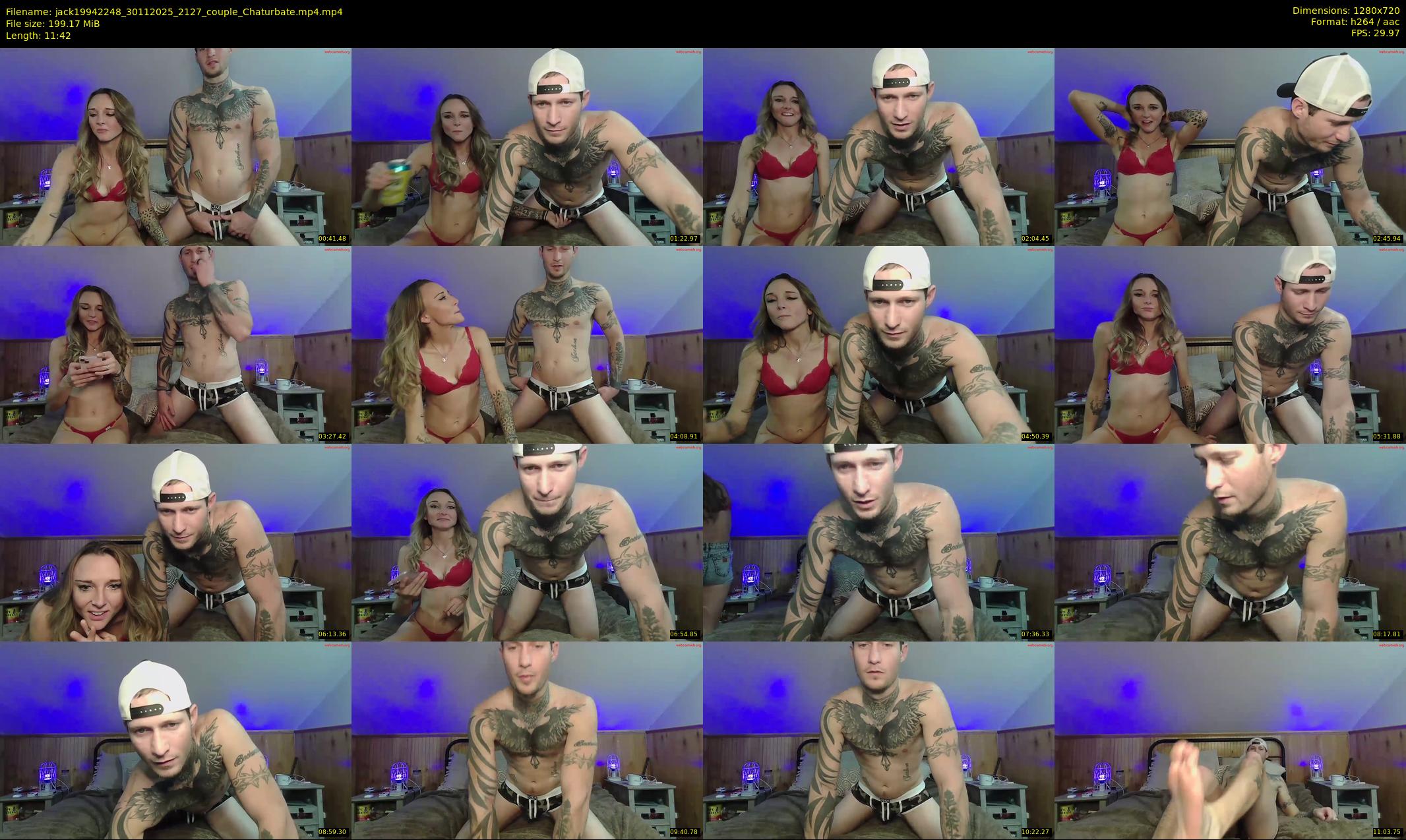 jack19942248 — 12 minute Chaturbate couple cam show recording, 720p, Nov 30, 2025