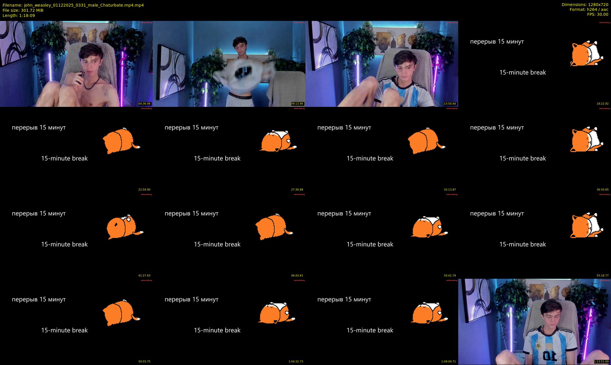 john_weasley — 79 minute Chaturbate male cam show recording, 720p, Dec 1, 2025