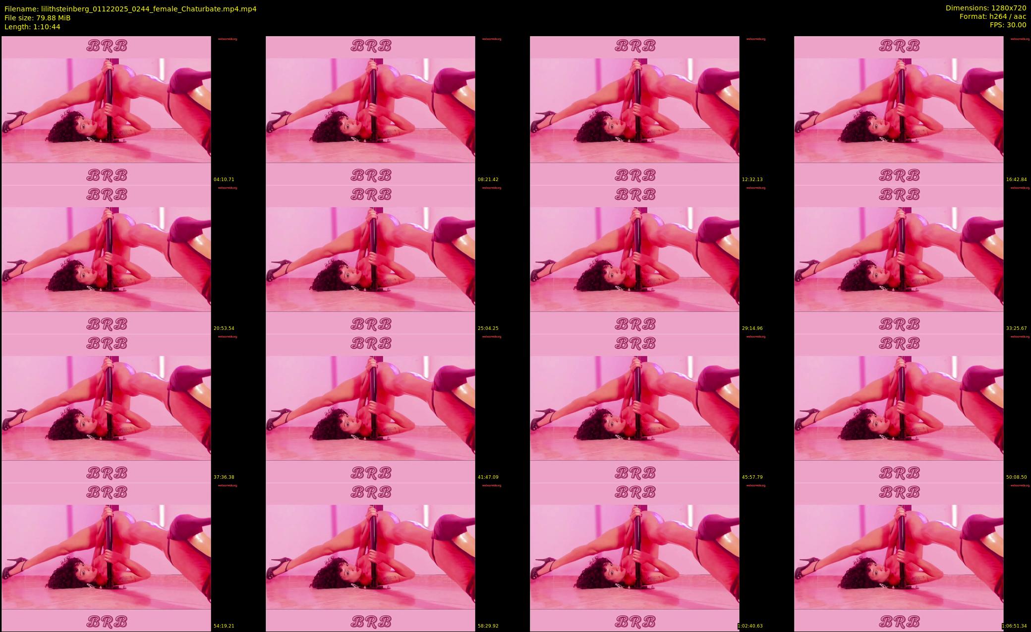 lilithsteinberg — 71 minute Chaturbate female cam show recording, 720p, Dec 1, 2025
