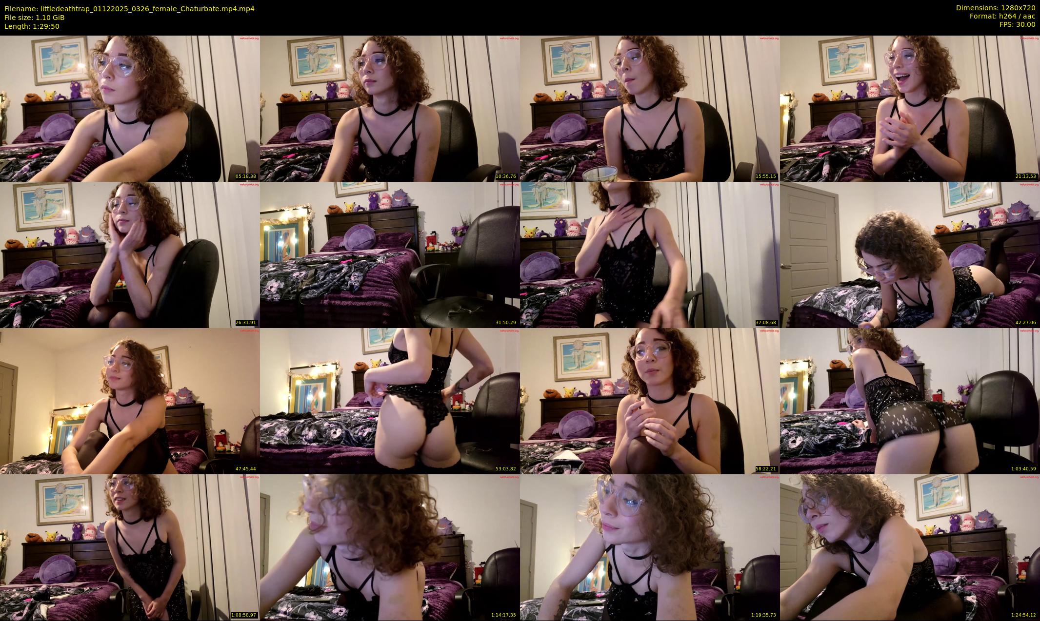 littledeathtrap — 90 minute Chaturbate female cam show recording, 720p, Dec 1, 2025