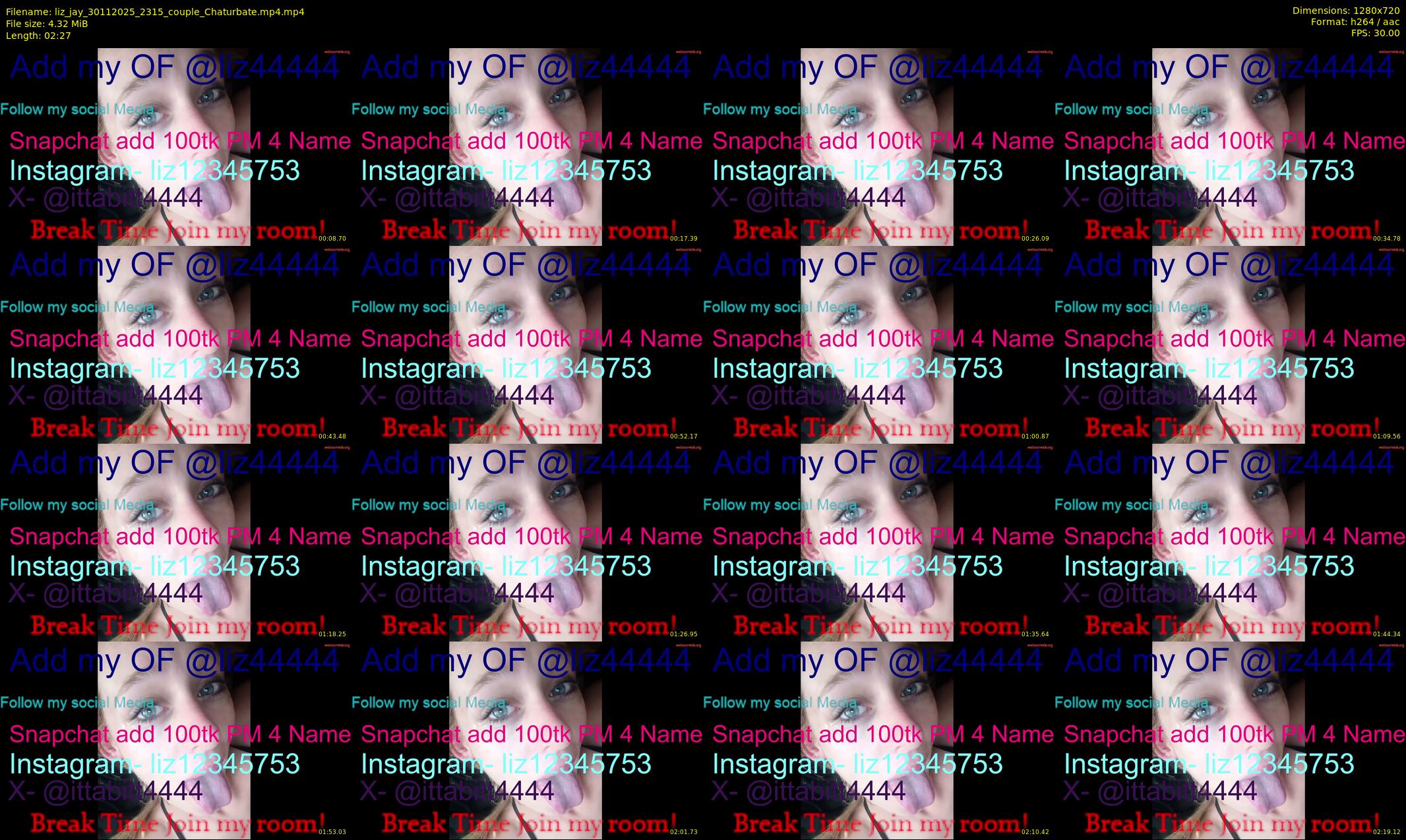 liz_jay — 3 minute Chaturbate couple cam show recording, 720p, Nov 30, 2025