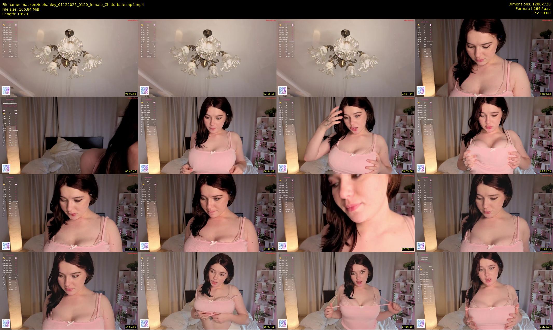 mackenzieohanley — 20 minute Chaturbate female cam show recording, 720p, Dec 1, 2025