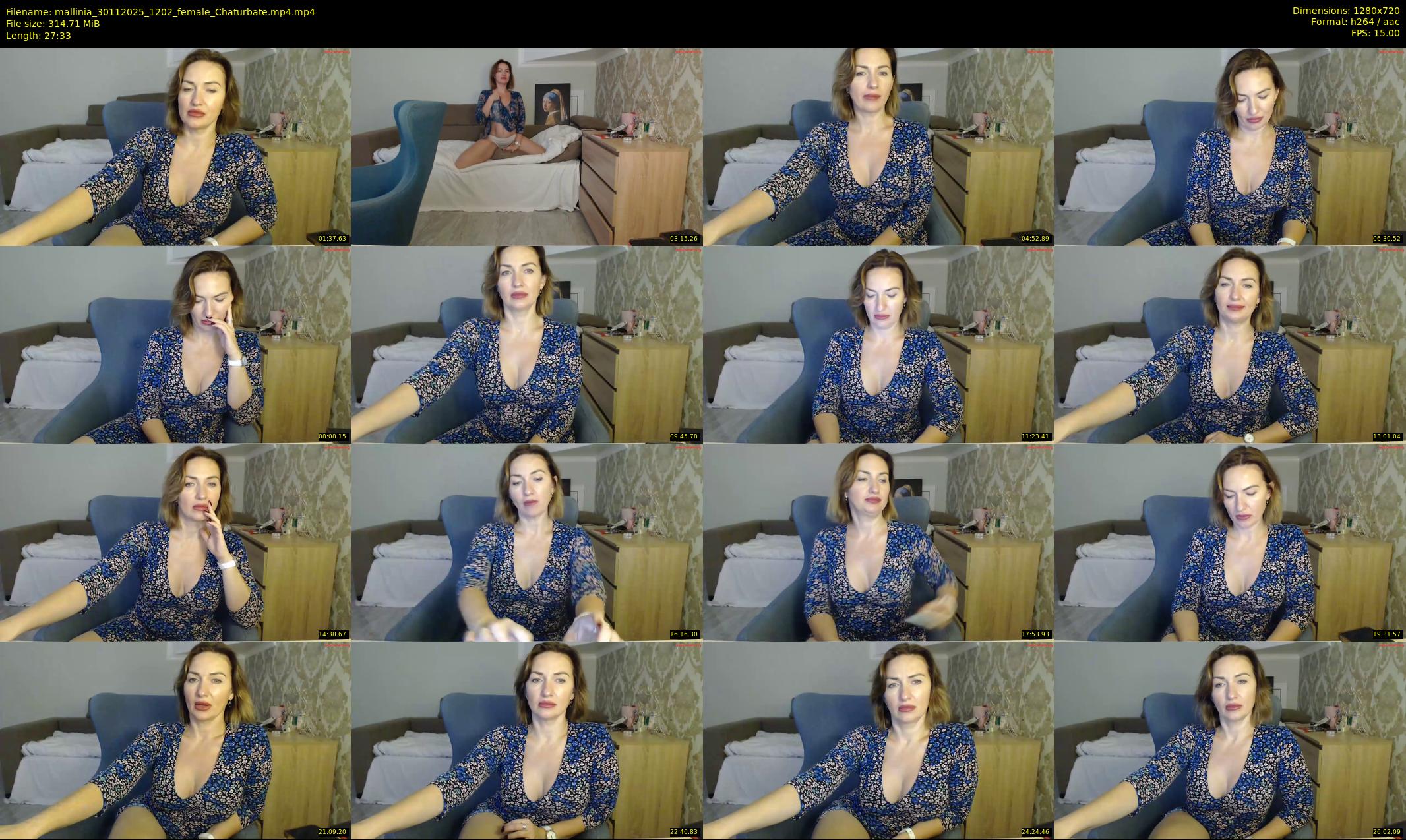 mallinia — 28 minute Chaturbate female cam show recording, 720p, Nov 30, 2025