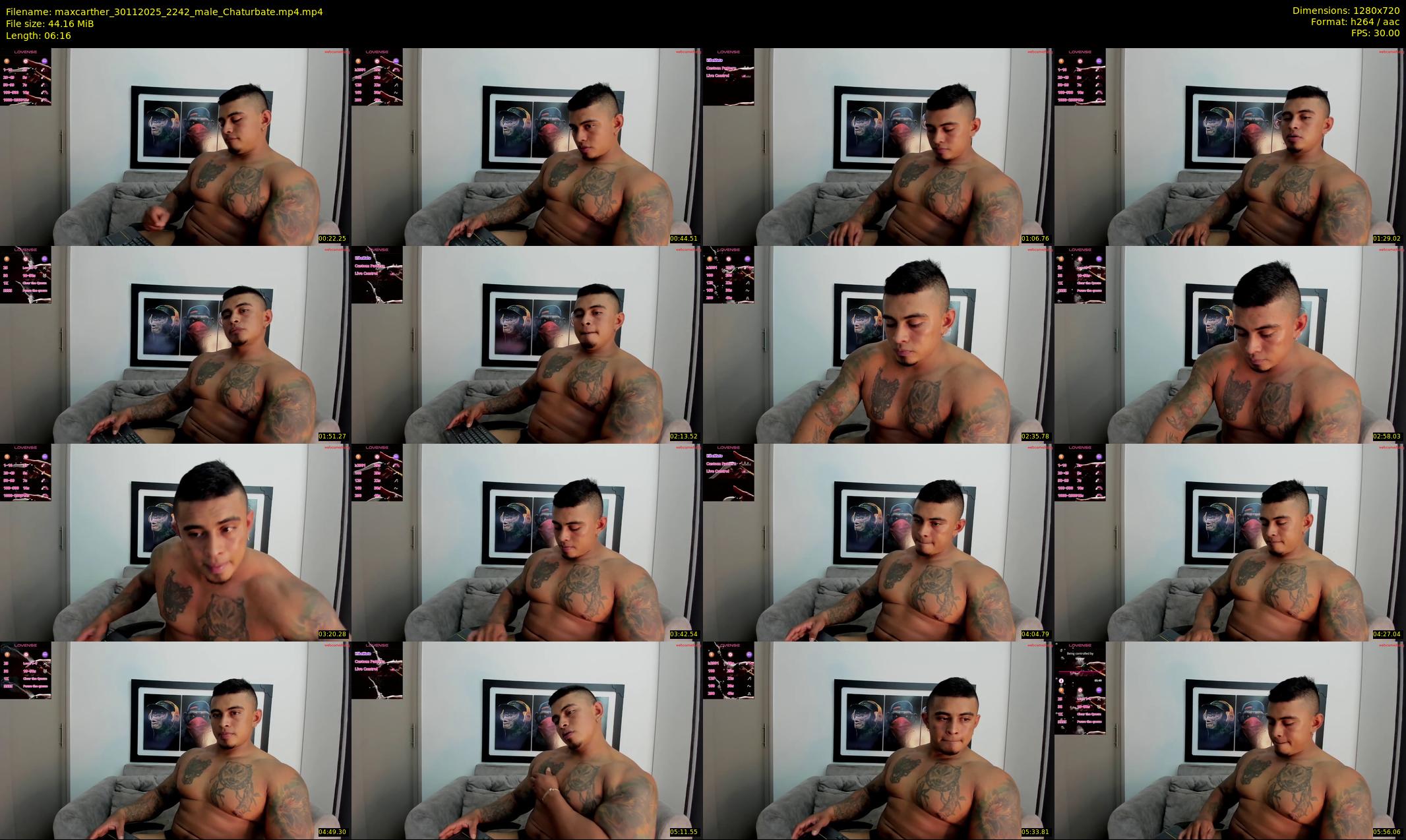 maxcarther — 7 minute Chaturbate male cam show recording, 720p, Nov 30, 2025