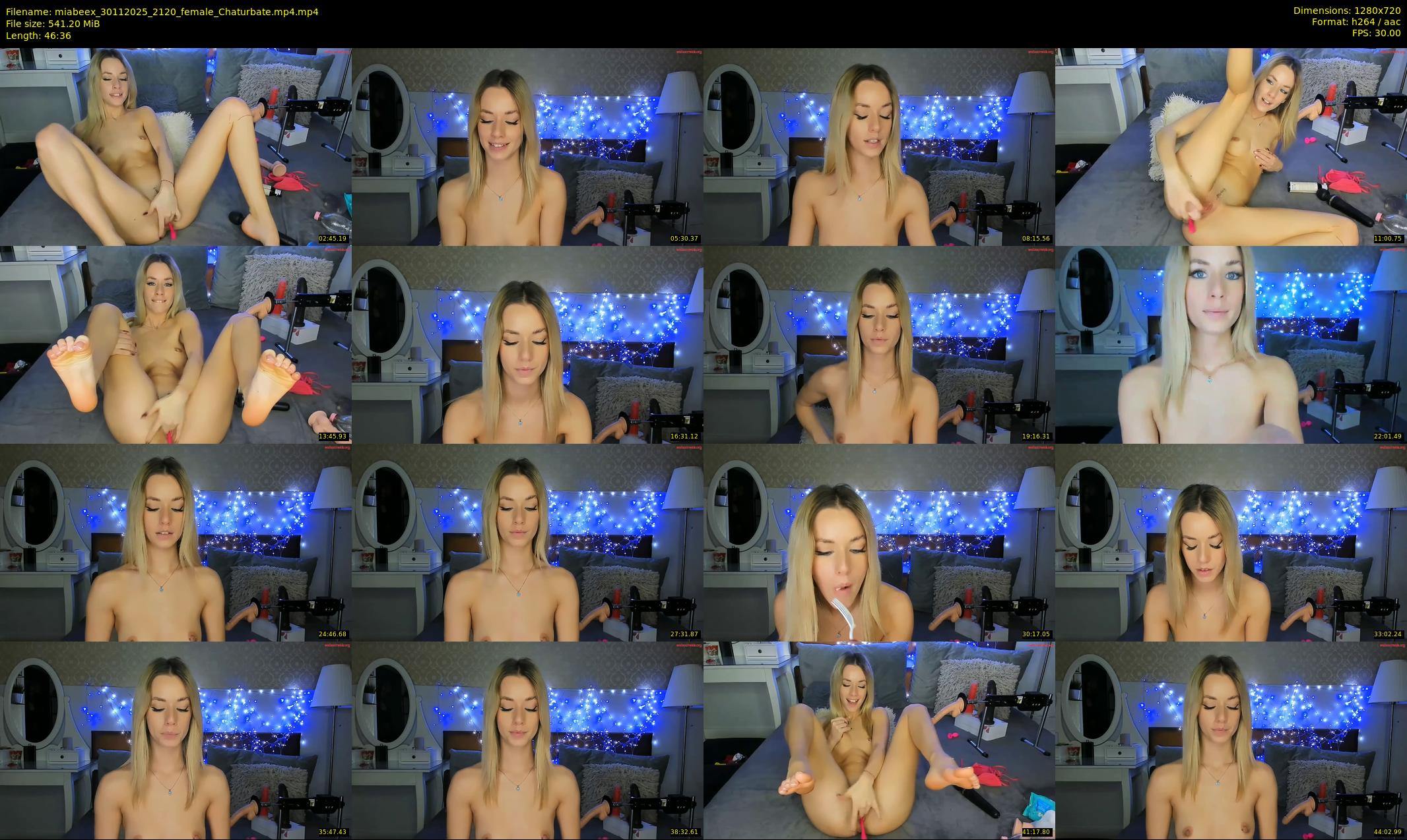 miabeex — 47 minute Chaturbate female cam show recording, 720p, Nov 30, 2025