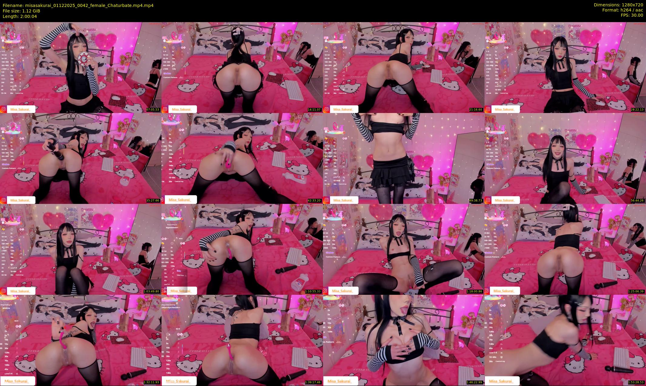 misasakurai — 121 minute Chaturbate female cam show recording, 720p, Dec 1, 2025
