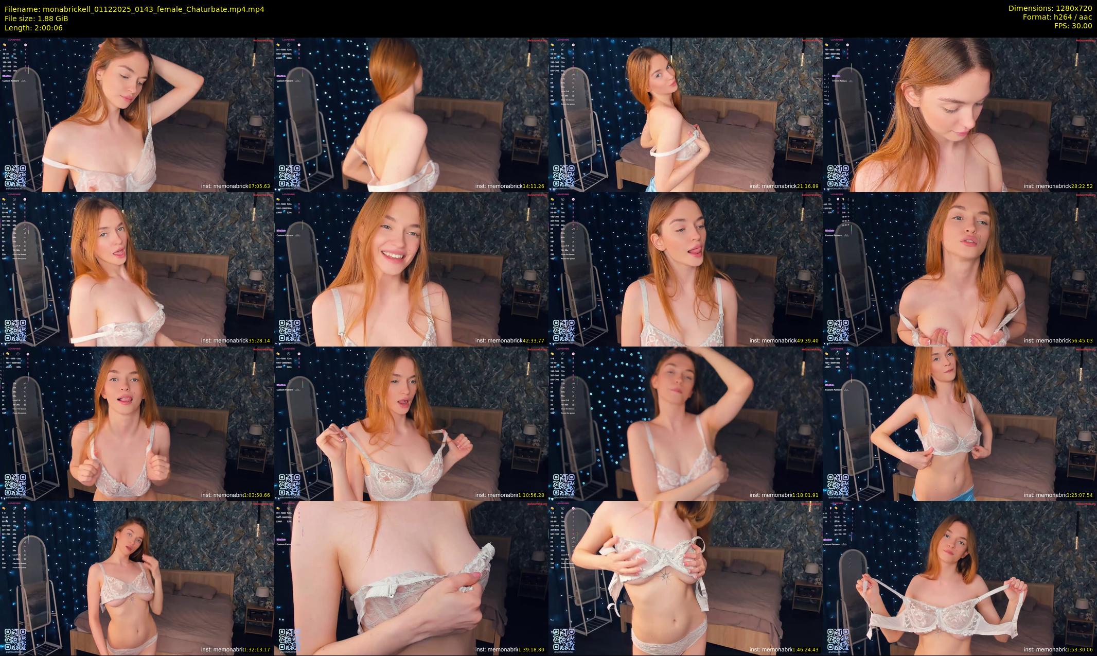 monabrickell — 121 minute Chaturbate female cam show recording, 720p, Dec 1, 2025