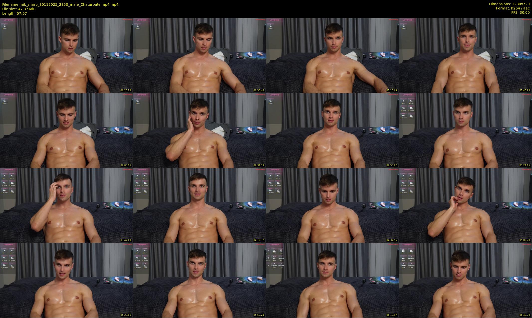 nik_sharp — 8 minute Chaturbate male cam show recording, 720p, Nov 30, 2025