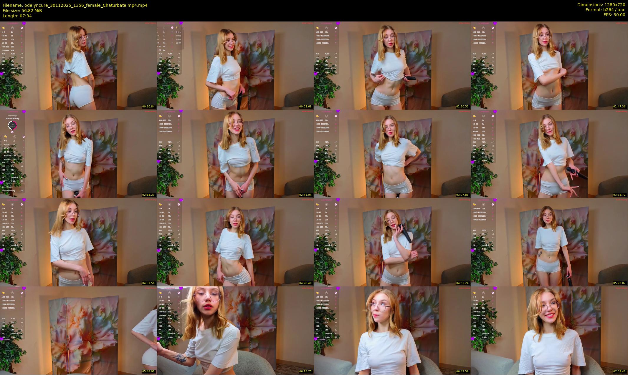 odelyncure — 8 minute Chaturbate female cam show recording, 720p, Nov 30, 2025