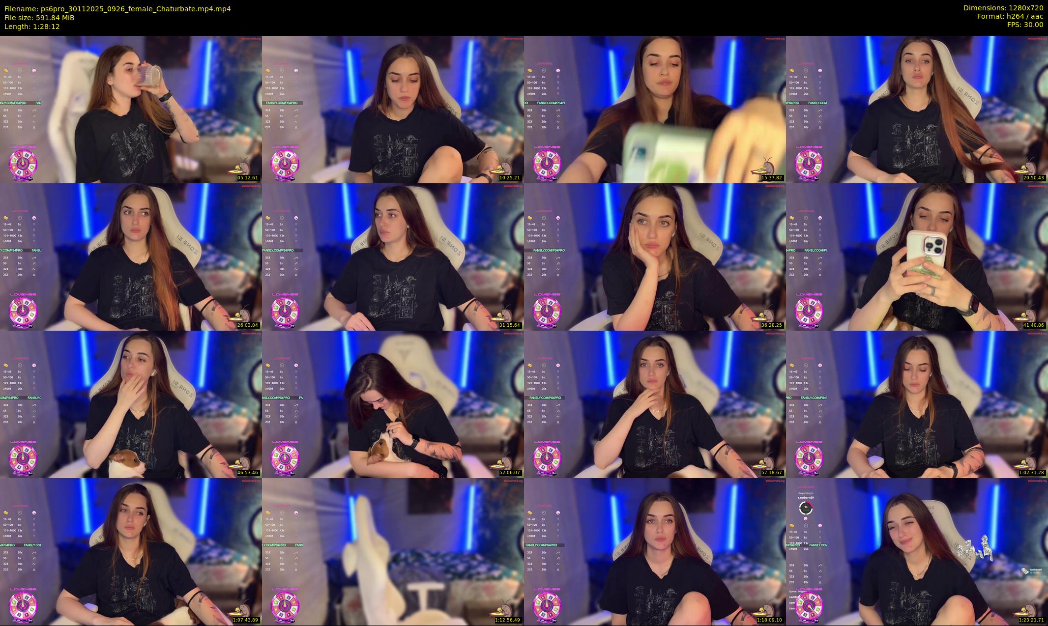 ps6pro — 89 minute Chaturbate female cam show recording, 720p, Nov 30, 2025