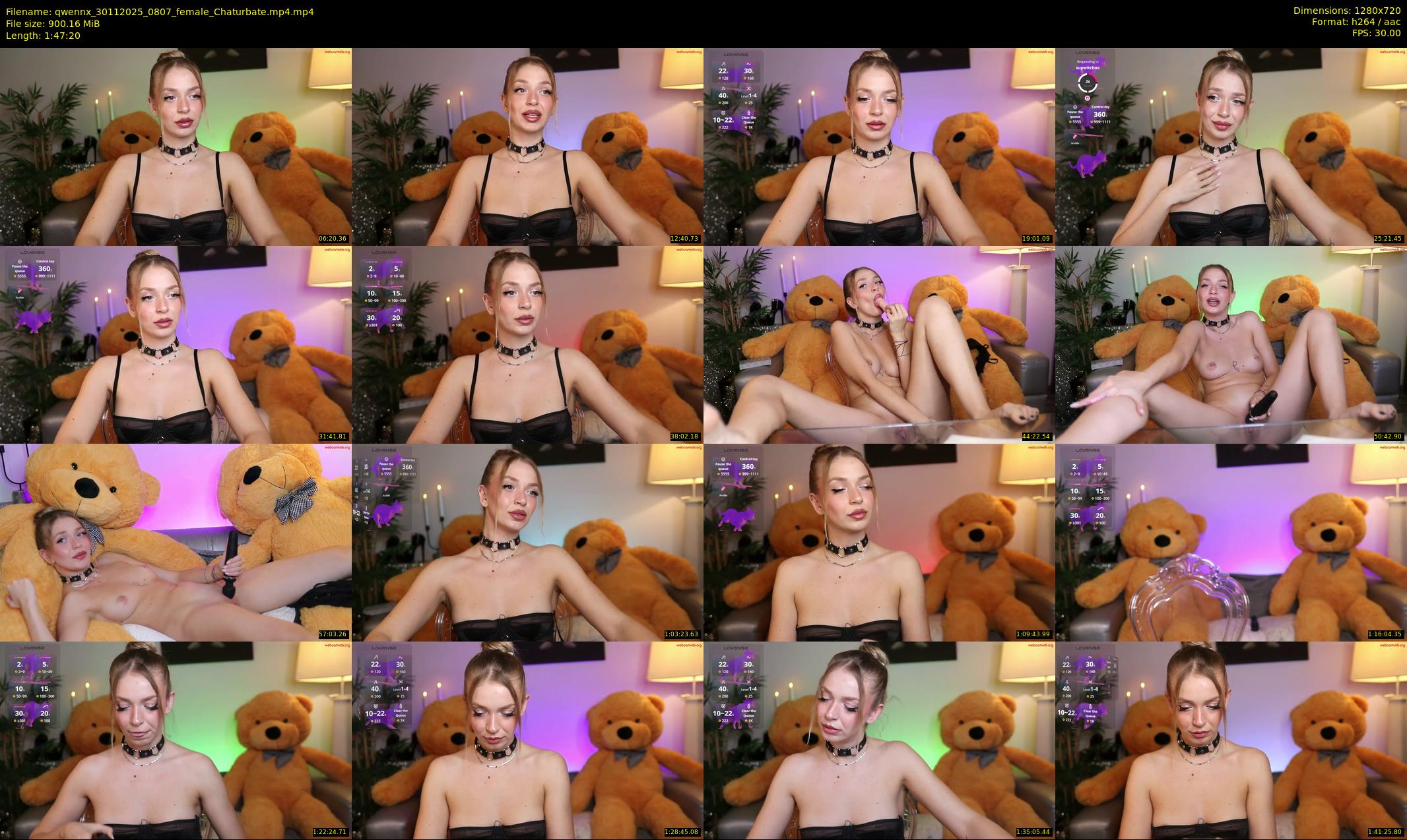 qwennx — 108 minute Chaturbate female cam show recording, 720p, Nov 30, 2025