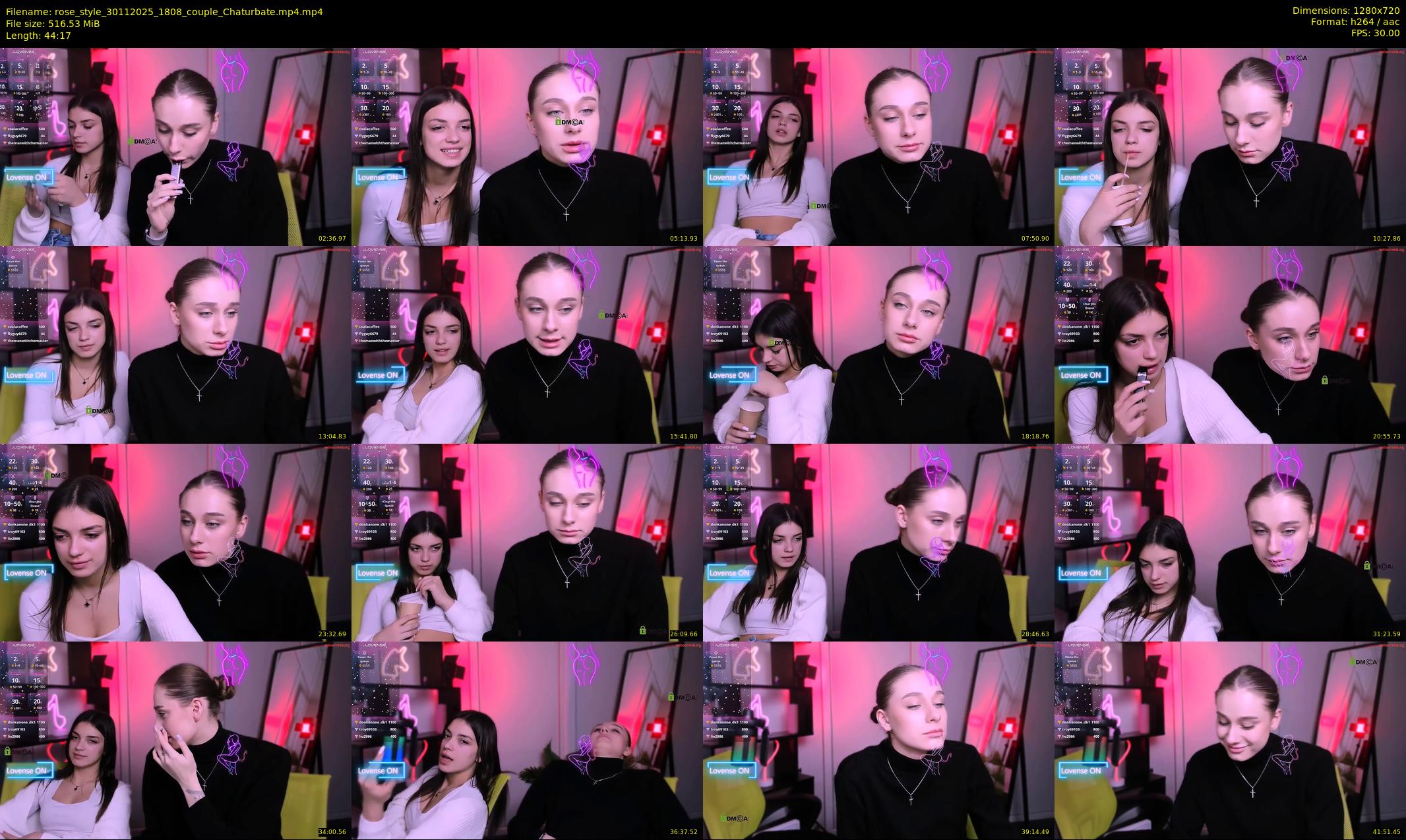 rose_style — 45 minute Chaturbate couple cam show recording, 720p, Nov 30, 2025