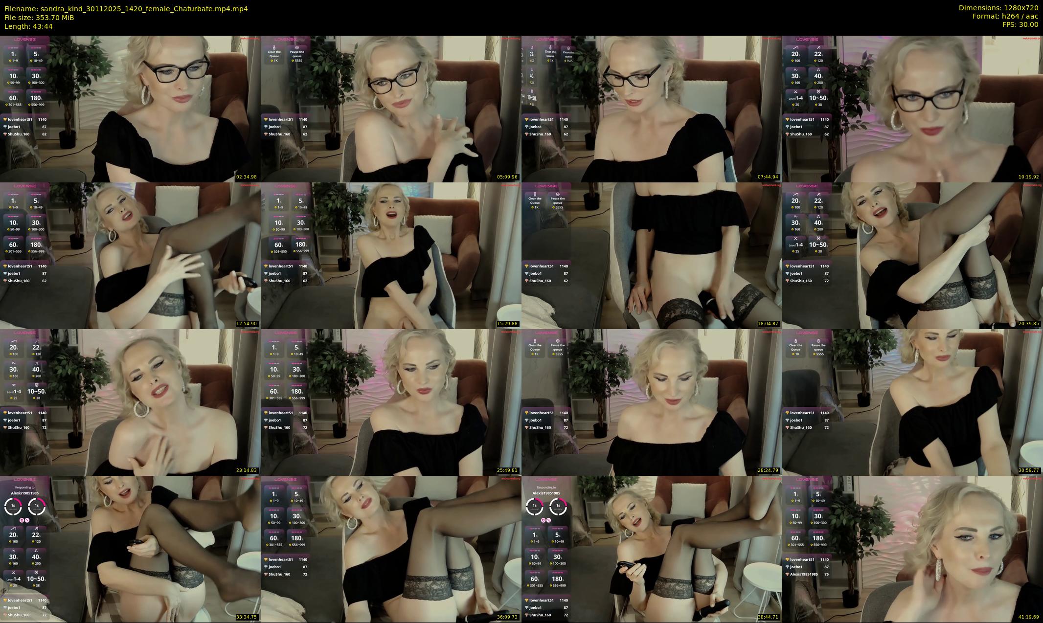 sandra_kind — 44 minute Chaturbate female cam show recording, 720p, Nov 30, 2025