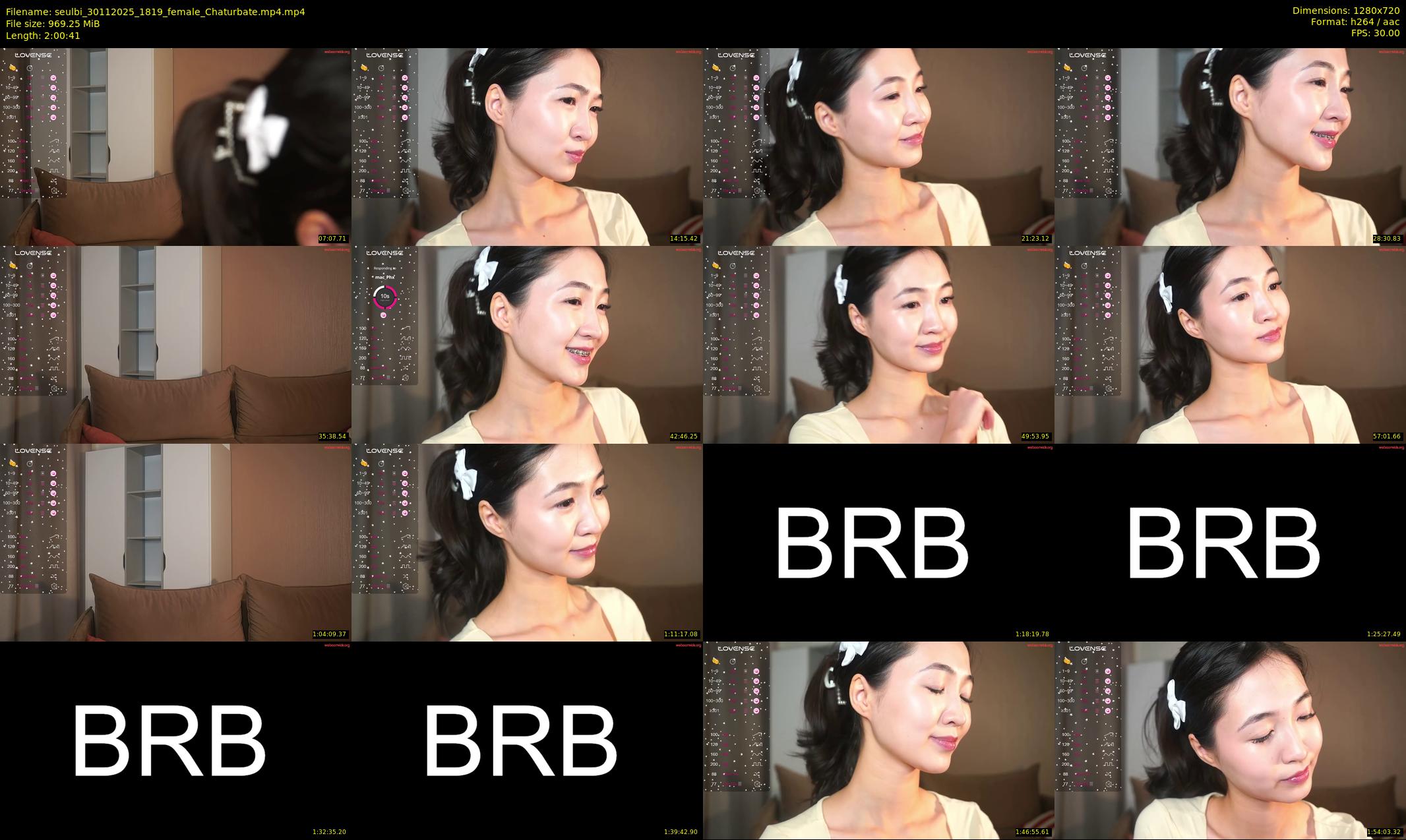 seulbi — 121 minute Chaturbate female cam show recording, 720p, Nov 30, 2025