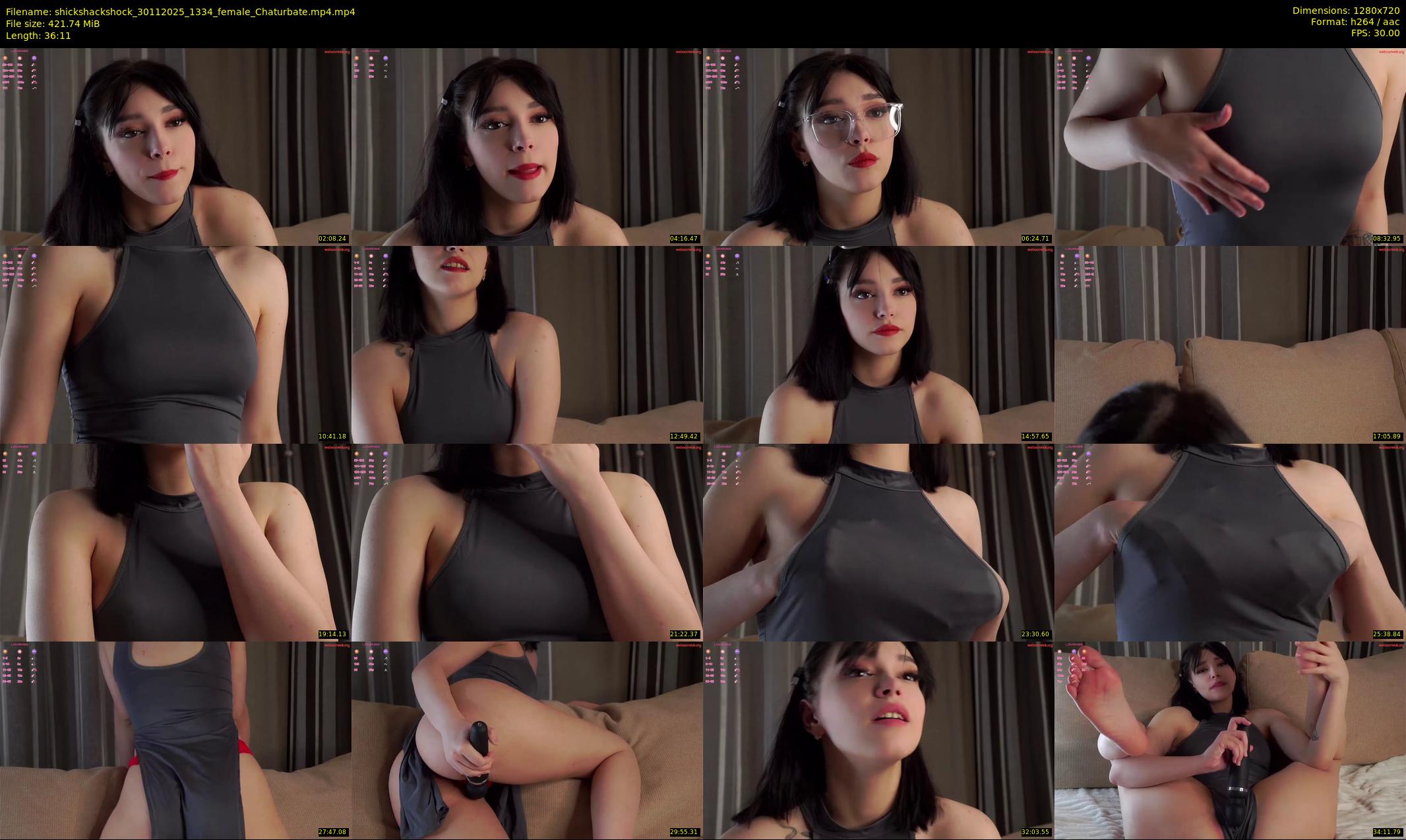 shickshackshock — 37 minute Chaturbate female cam show recording, 720p, Nov 30, 2025