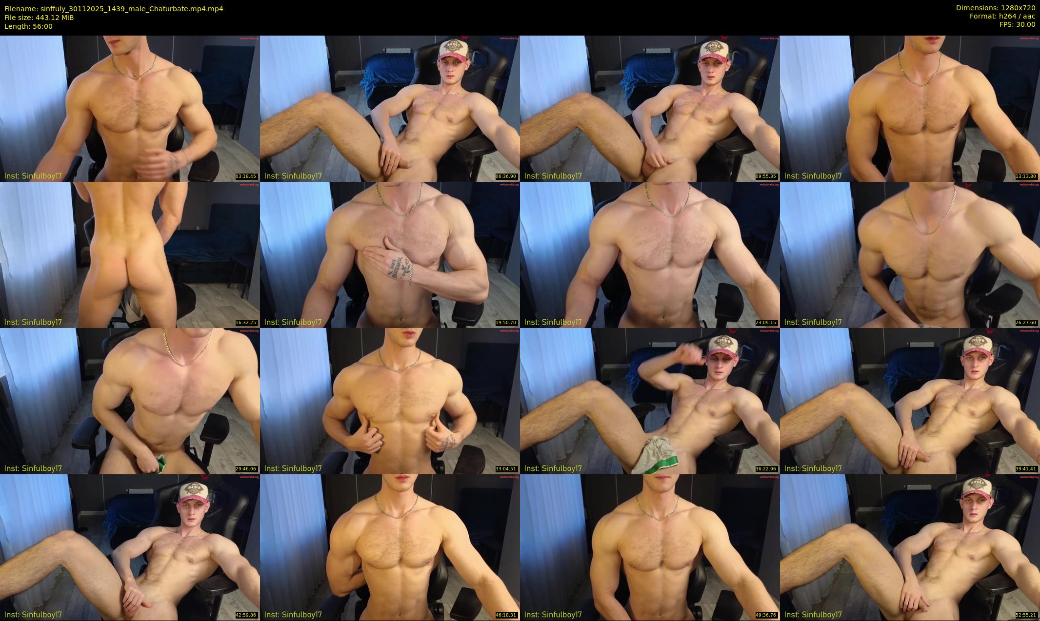 sinffuly — 56 minute Chaturbate male cam show recording, 720p, Nov 30, 2025