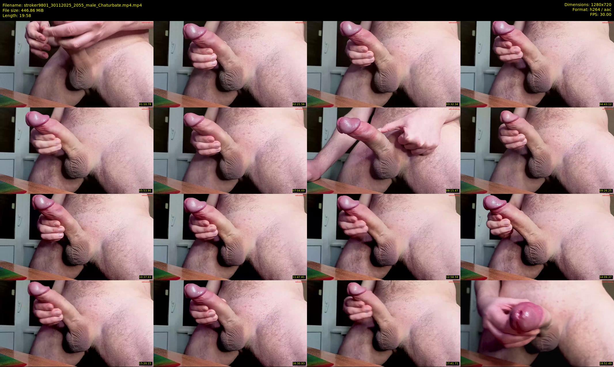 stroker9801 — 20 minute Chaturbate male cam show recording, 720p, Nov 30, 2025