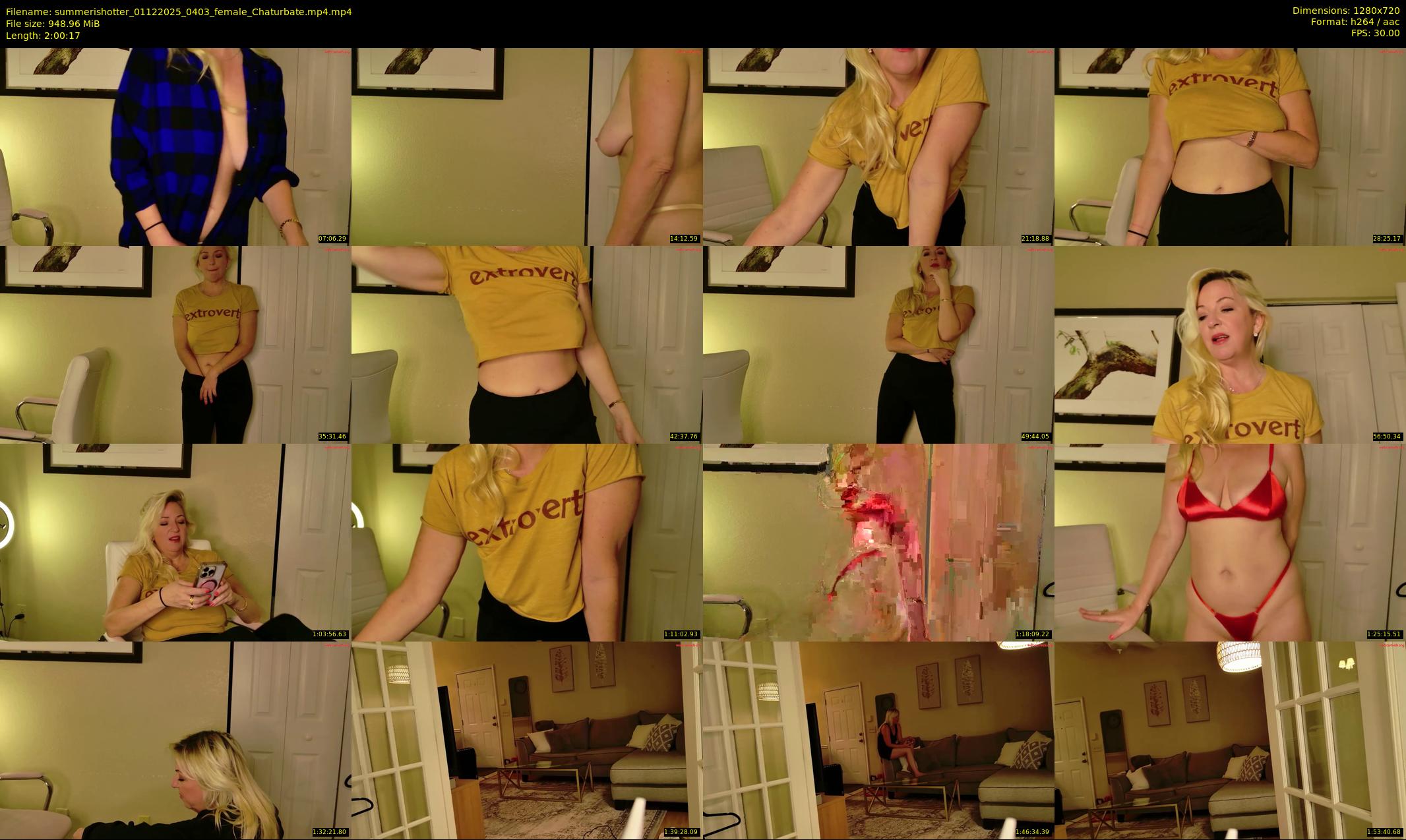 summerishotter — 121 minute Chaturbate female cam show recording, 720p, Dec 1, 2025