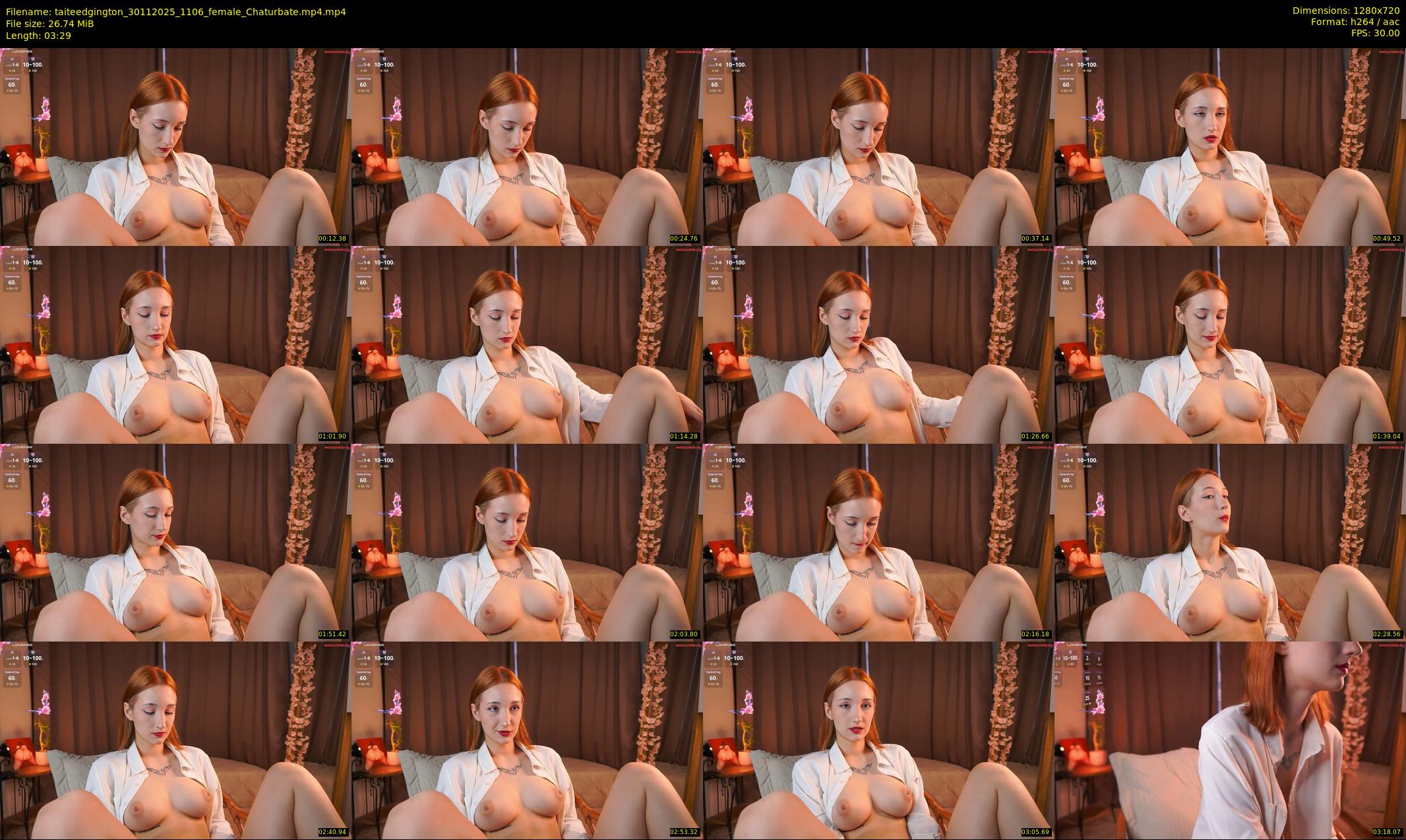taiteedgington — 4 minute Chaturbate female cam show recording, 720p, Nov 30, 2025