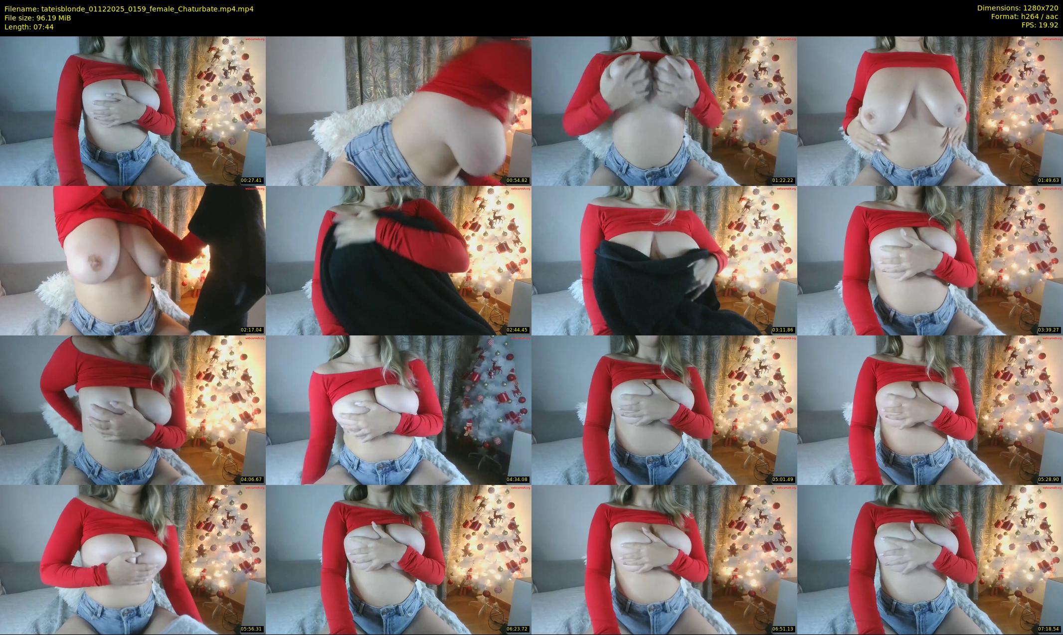 tateisblonde — 8 minute Chaturbate female cam show recording, 720p, Dec 1, 2025