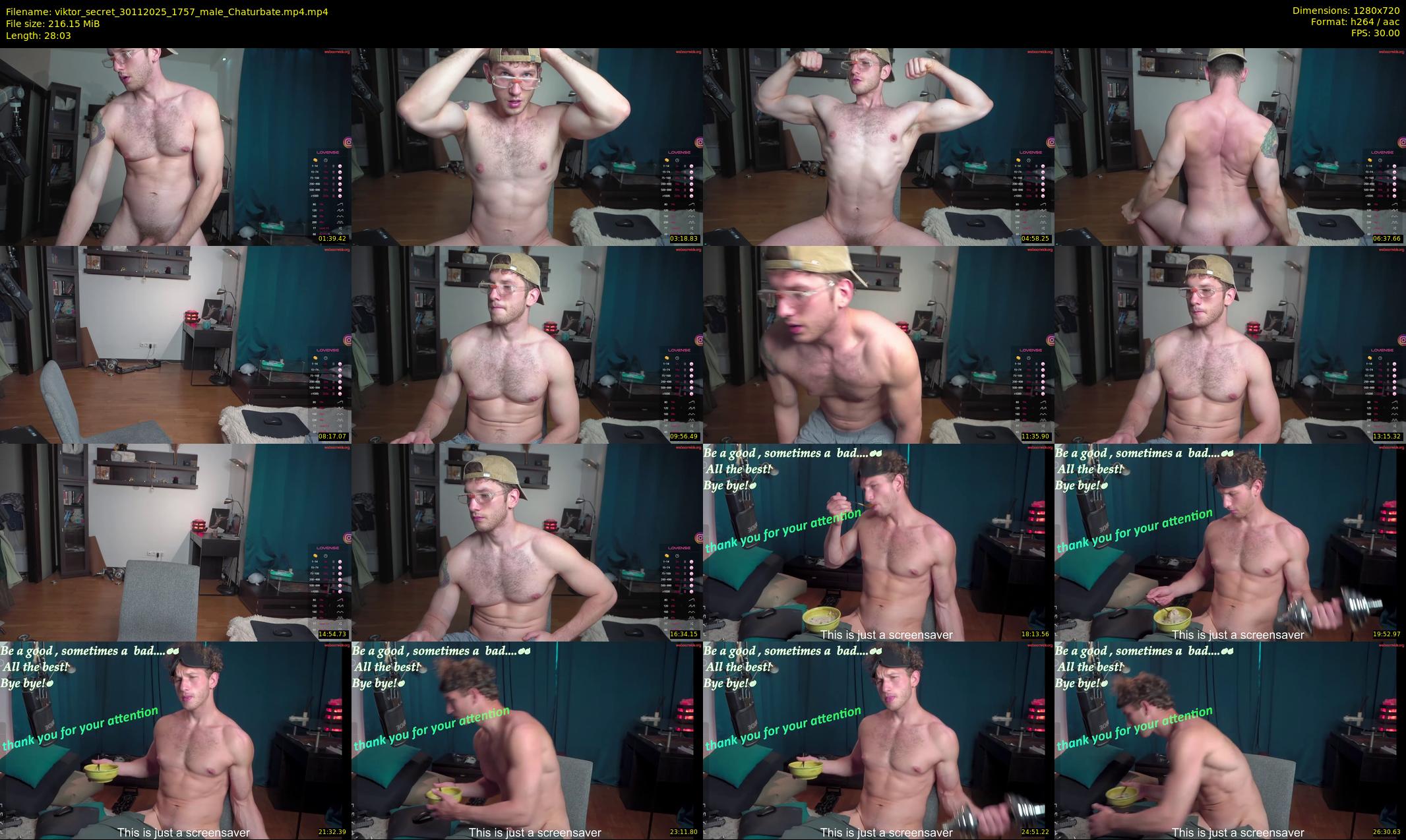 viktor_secret — 29 minute Chaturbate male cam show recording, 720p, Nov 30, 2025